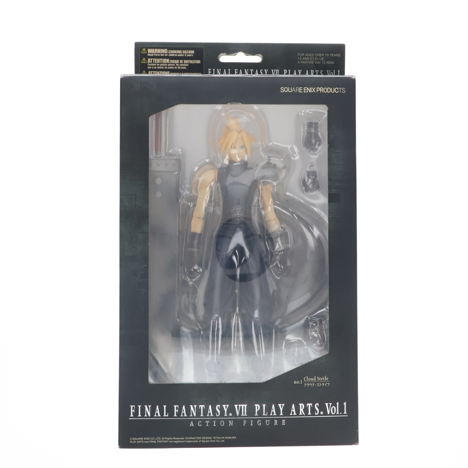 【中古即納】[FIG] PLAY ARTS(プレイアーツ) Vol.1 クラウド・ストライフ FINAL FANTASY VII(ファイナルファンタジー7) 完成品 可動フィギュア スクウェア・エニックス(20071231)