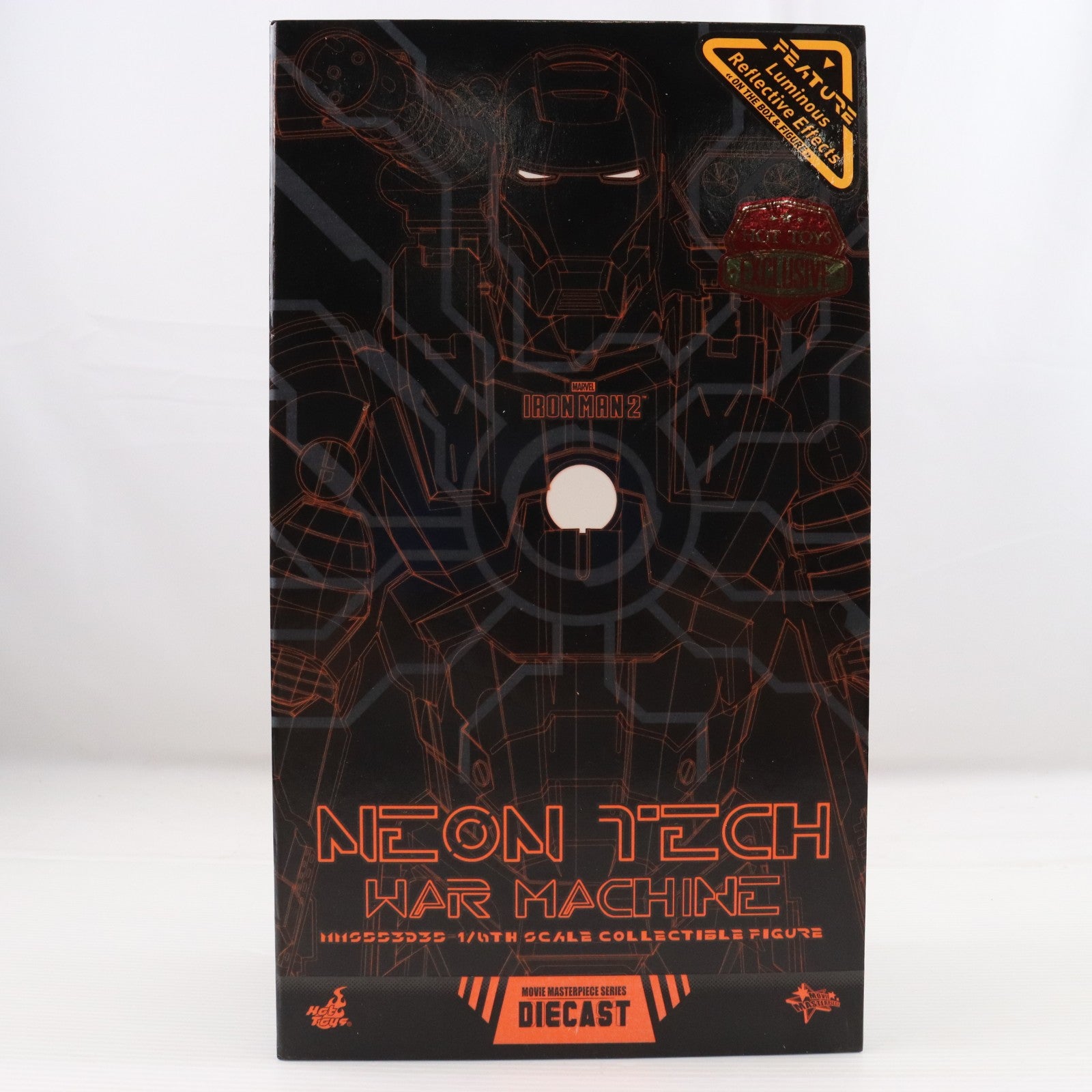 【中古即納】[FIG] ムービー・マスターピース DIECAST ウォーマシン(ネオンテック/オレンジ版) アイアンマン2 1/6 完成品 可動フィギュア アベンジャーズ/エンドゲーム エクスクルーシブ・ストア by ホットトイズ限定(MM#553D35) ホットトイズ(20200430)