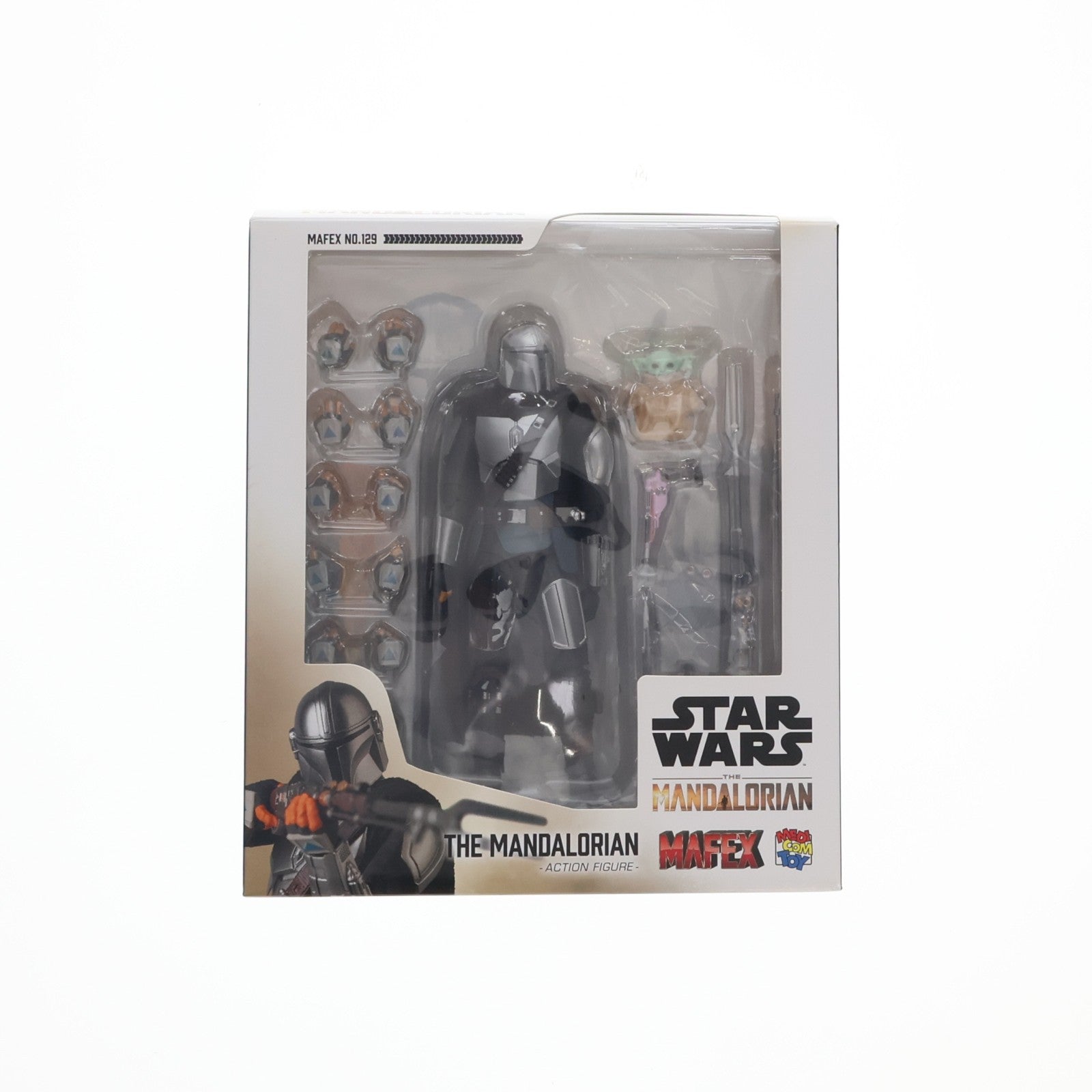 【中古即納】[FIG] マフェックス No.129 MAFEX MANDALORIAN(マンダロリアン) STAR WARS(スター・ウォーズ) ザ・マンダロリアン 完成品 可動フィギュア メディコム・トイ(20210731)