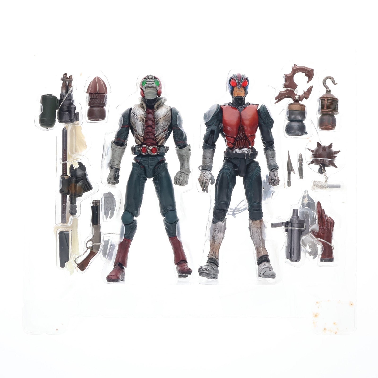 【中古即納】[FIG] S.I.C. VOL.18 仮面ライダーV3&ライダーマン 完成品 可動フィギュア バンダイ(20030215)