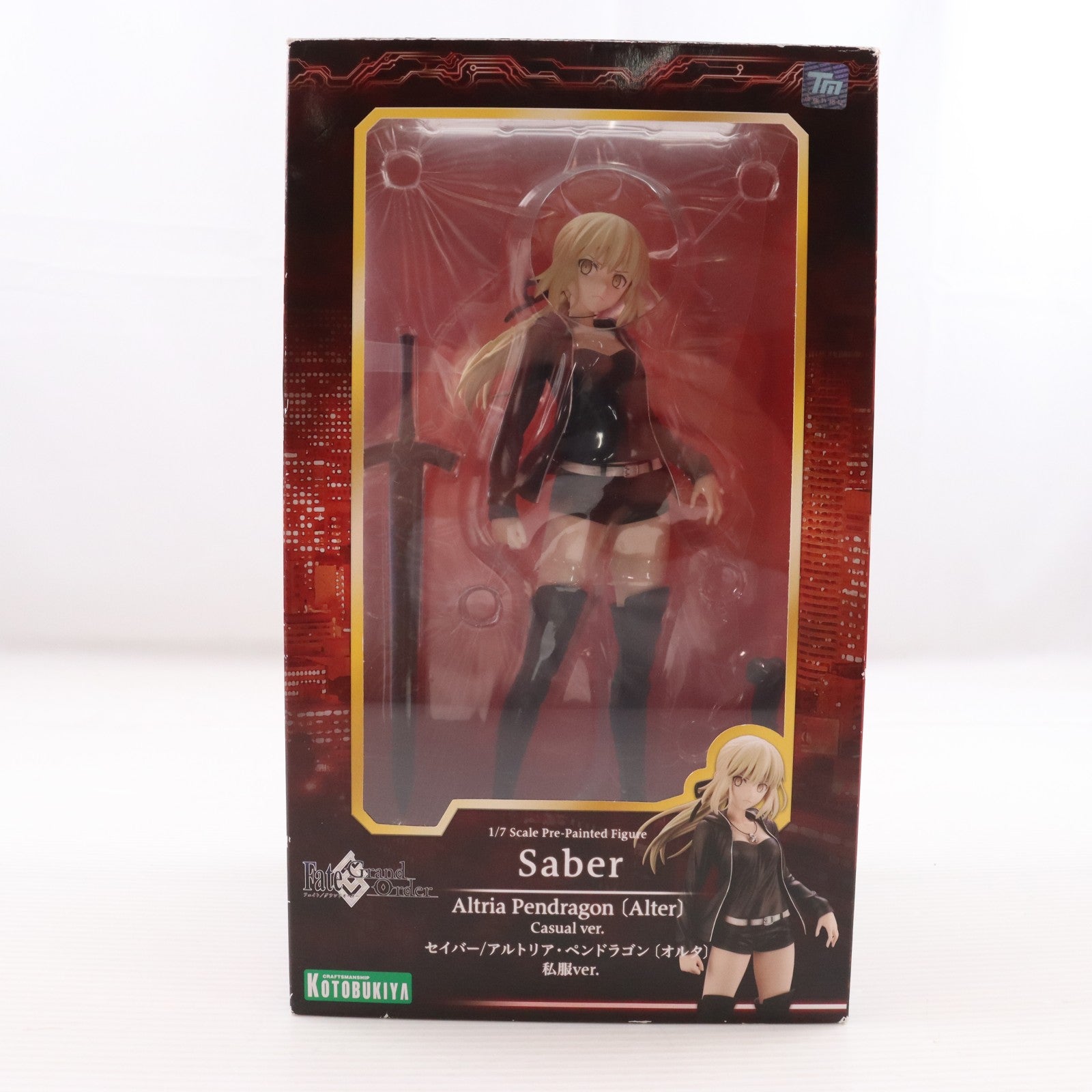 【中古即納】[FIG] セイバー/アルトリア・ペンドラゴン[オルタ] 私服ver. Fate/Grand Order(フェイト/グランドオーダー) 1/7 完成品 フィギュア(PP745) コトブキヤ(20181118)