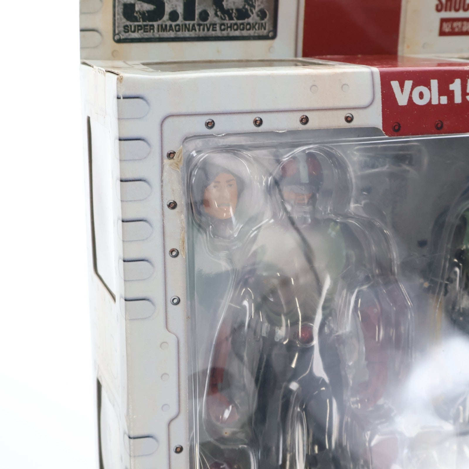 【中古即納】[FIG] S.I.C. VOL.15 仮面ライダー2号&ショッカーライダー 完成品 可動フィギュア バンダイ(20020801)