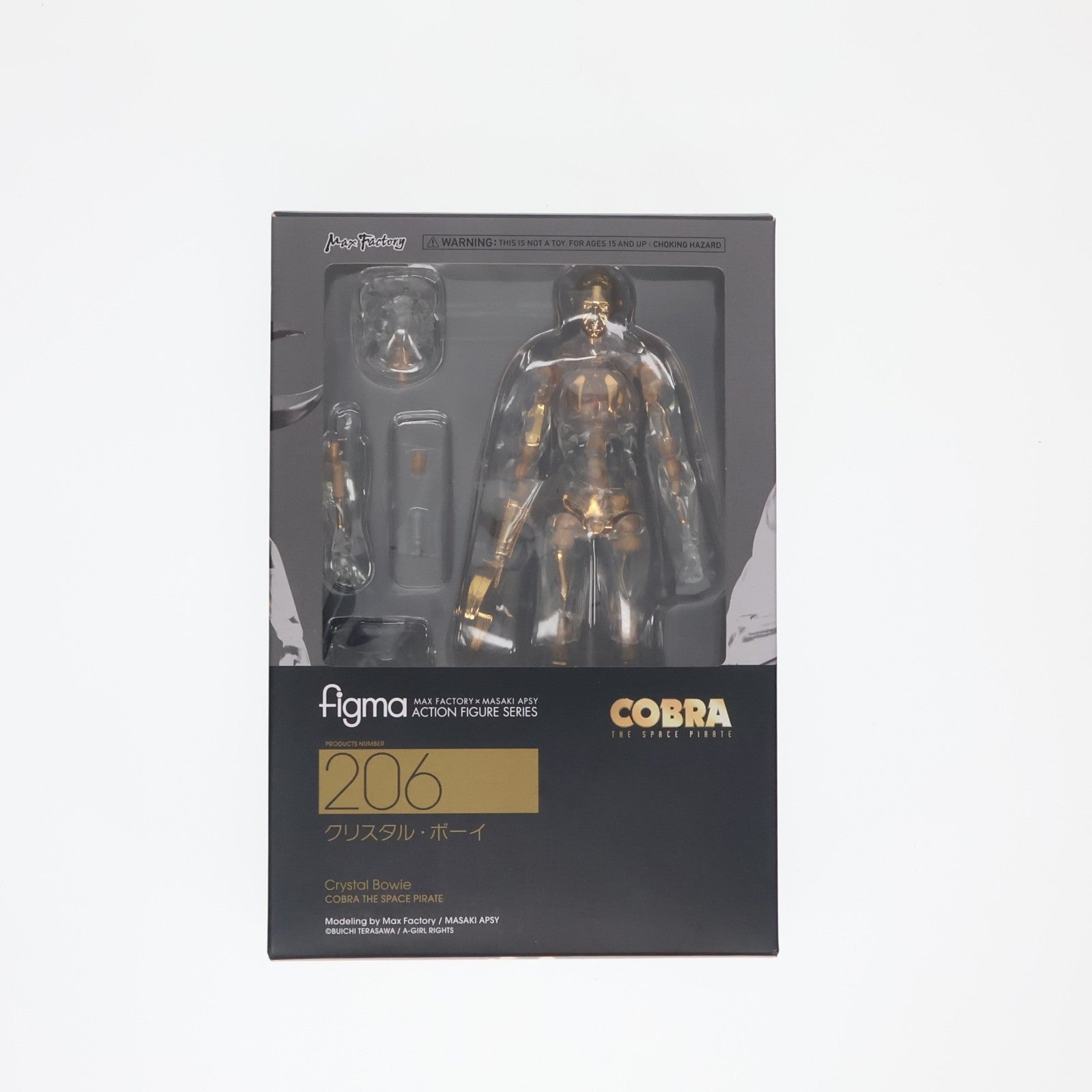 【中古即納】[FIG] GOODSMILE ONLINE SHOP限定 figma(フィグマ) 206 クリスタル・ボーイ コブラ(COBRA THE SPACE PIRATE) 完成品 可動フィギュア マックスファクトリー(20140405)