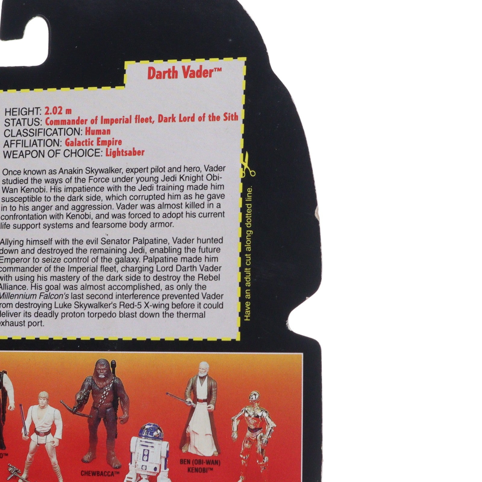 【中古即納】[FIG] The Power Of The Force スター・ウォーズ ベーシックフィギュア ダース・ベイダー STAR WARS 完成品 可動フィギュア(69572) ハズブロ(19951231)