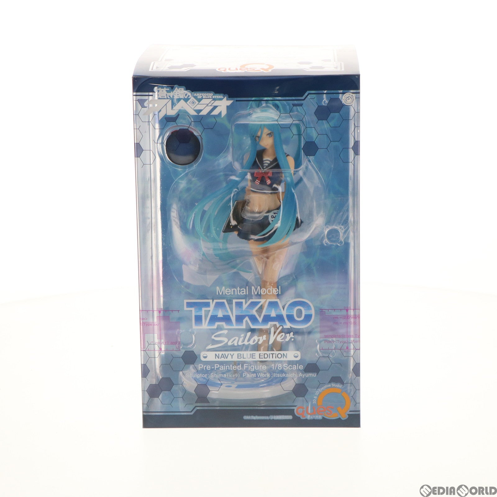 【中古即納】[FIG] メンタルモデル タカオ セーラーVer. ネイビーブルーエディション 蒼き鋼のアルペジオ -アルス・ノヴァ- 1/8 完成品 フィギュア ウェブワンフェス2021冬&イベント限定 キューズQ(20210207)