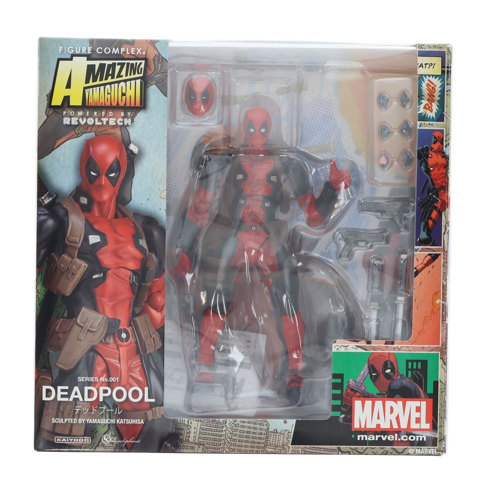【中古即納】[FIG] アメイジングヤマグチ No.001 DEAD POOL(デッドプール) マーベル・コミック 完成品 可動フィギュア 海洋堂(20180623)