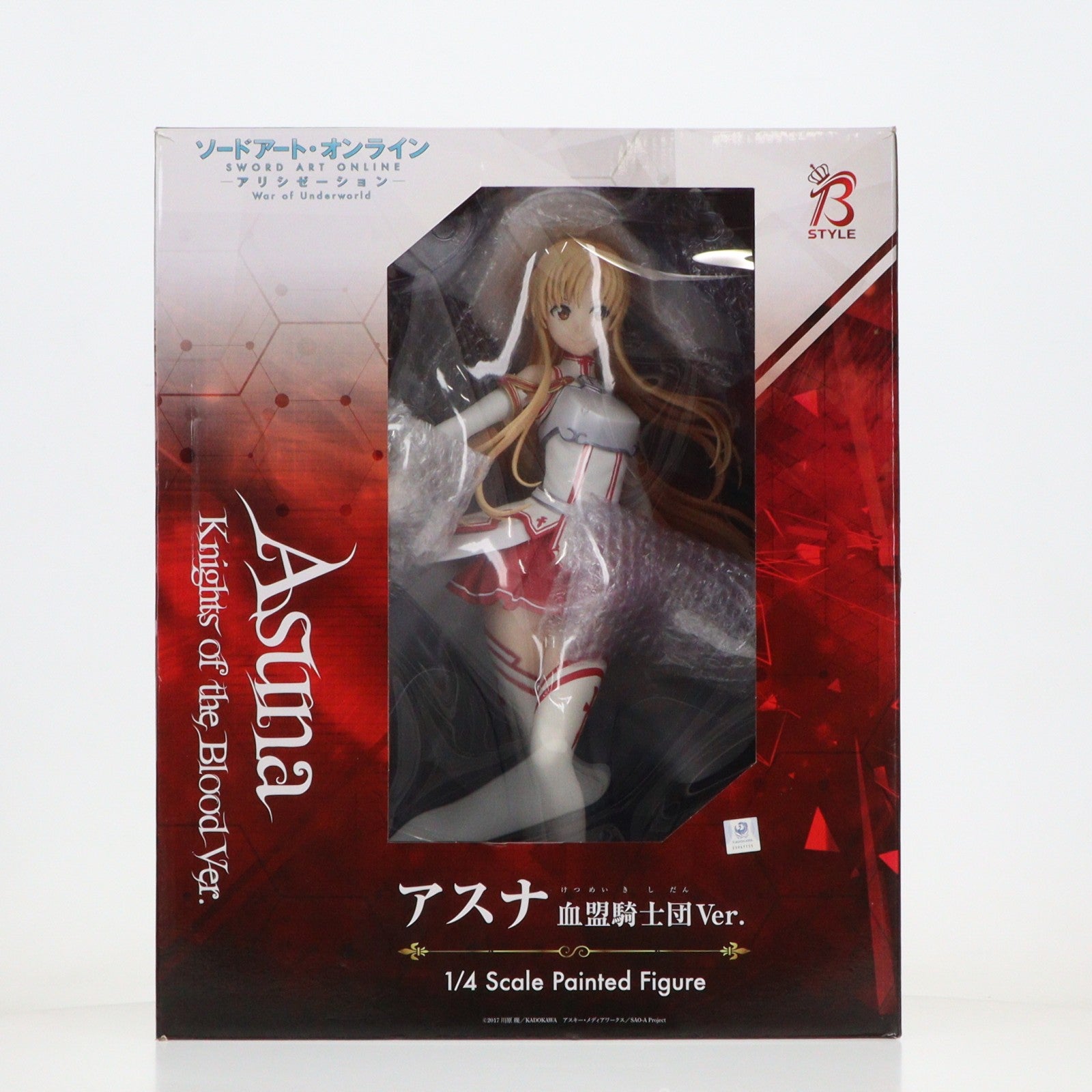 【中古即納】[FIG] B-Style アスナ 血盟騎士団Ver. ソードアート・オンライン アリシゼーション War of Underworld 1/4 完成品 フィギュア GOODSMILE ONLINE SHOP&Amazon.co.jp&あみあみ限定 FREEing(フリーイング)(20210930)