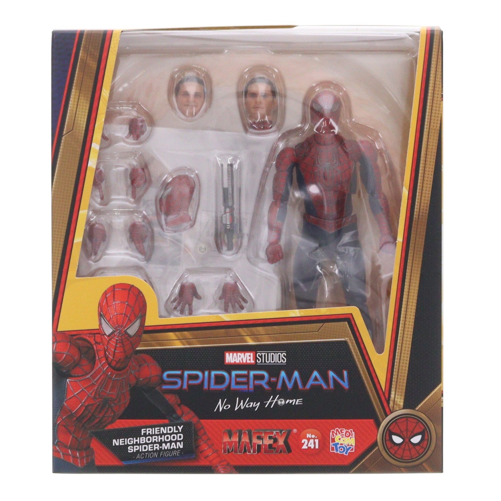 【中古即納】[FIG] (再販) マフェックス No.241 MAFEX FRIENDLY NEIGHBORHOOD SPIDER-MAN(フレンドリー・ネイバーフッド・スパイダーマン) スパイダーマン:ノー・ウェイ・ホーム 完成品 可動フィギュア メディコム・トイ(20260531)
