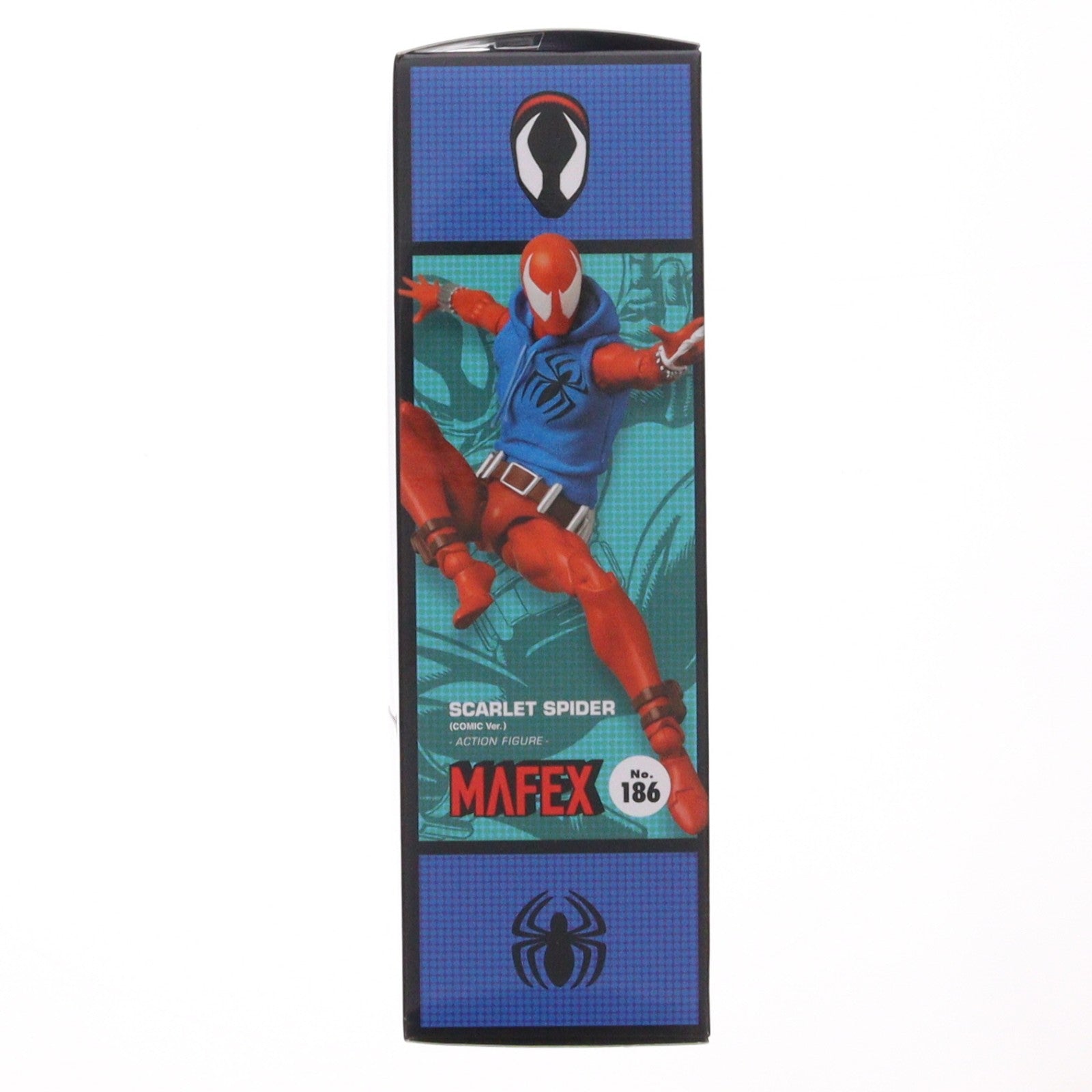 【中古即納】[FIG] マフェックス No.186 MAFEX SCARLET SPIDER(COMIC Ver.)(スカーレット・スパイダー コミックver) The Amazing Spider-Man(ジ・アメイジング・スパイダーマン) 完成品 可動フィギュア メディコム・トイ(20230701)