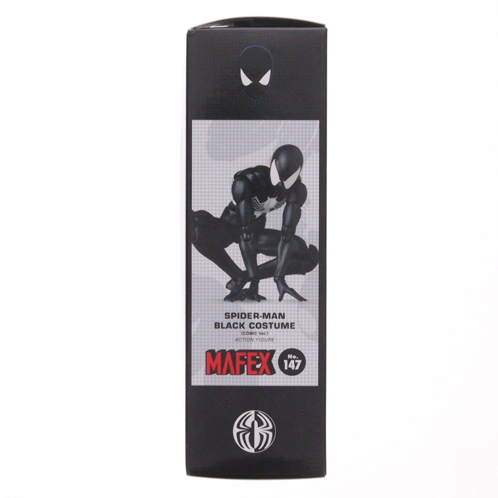 【中古即納】[FIG] (再販) マフェックス No.147 MAFEX SPIDER-MAN BLACK COSTUME(COMIC Ver.)(スパイダーマン ブラックコスチューム コミックver) 完成品 可動フィギュア メディコム・トイ(20260228)