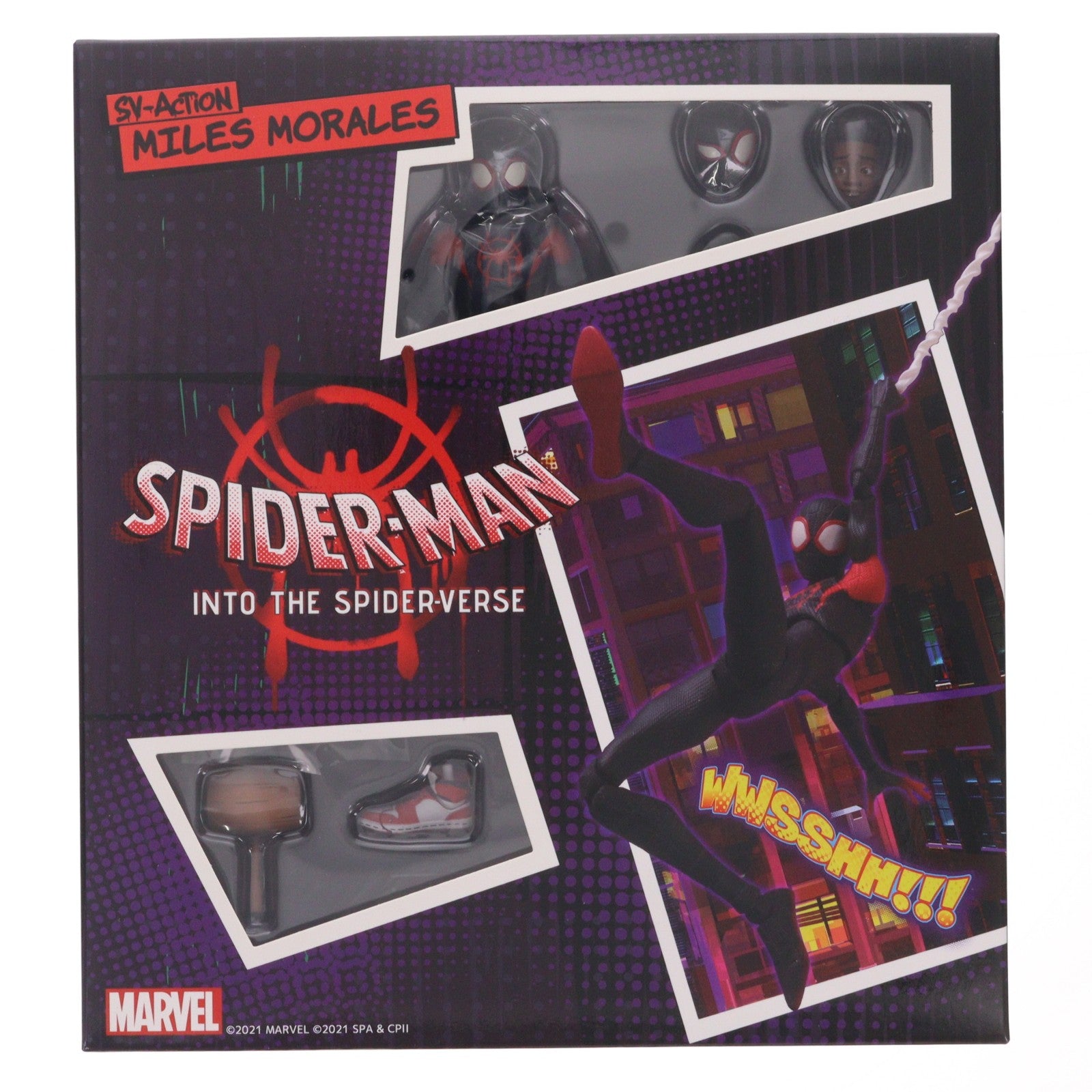 【中古即納】[FIG] (再販) SVアクション マイルス・モラレス/スパイダーマン スパイダーマン:スパイダーバース 完成品 可動フィギュア 千値練(せんちねる)(20220116)