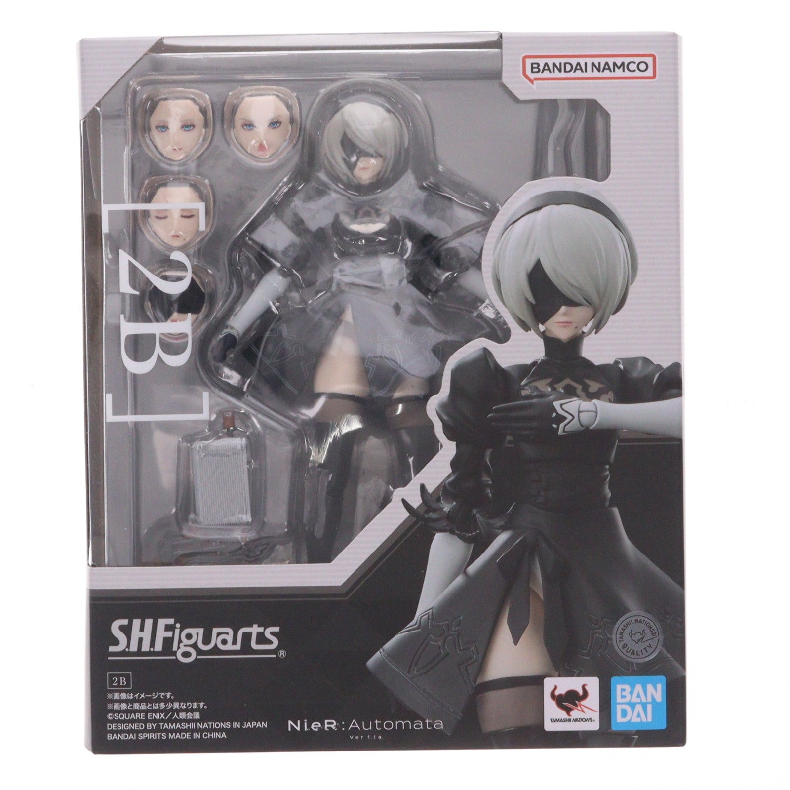 【中古即納】[FIG] S.H.Figuarts(フィギュアーツ) 2B NieR:Automata(ニーア オートマタ) 完成品 可動フィギュア バンダイスピリッツ(20240120)