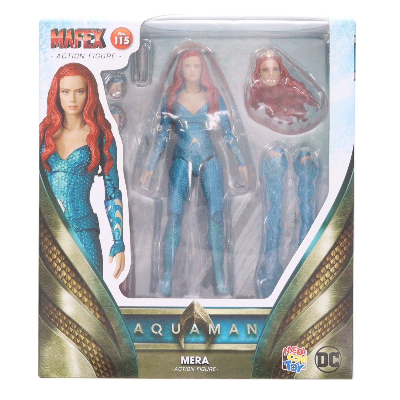 【中古即納】[FIG] マフェックス No.115 MAFEX MERA(メラ) AQUAMAN(アクアマン) 完成品 可動フィギュア メディコム・トイ(20210411)