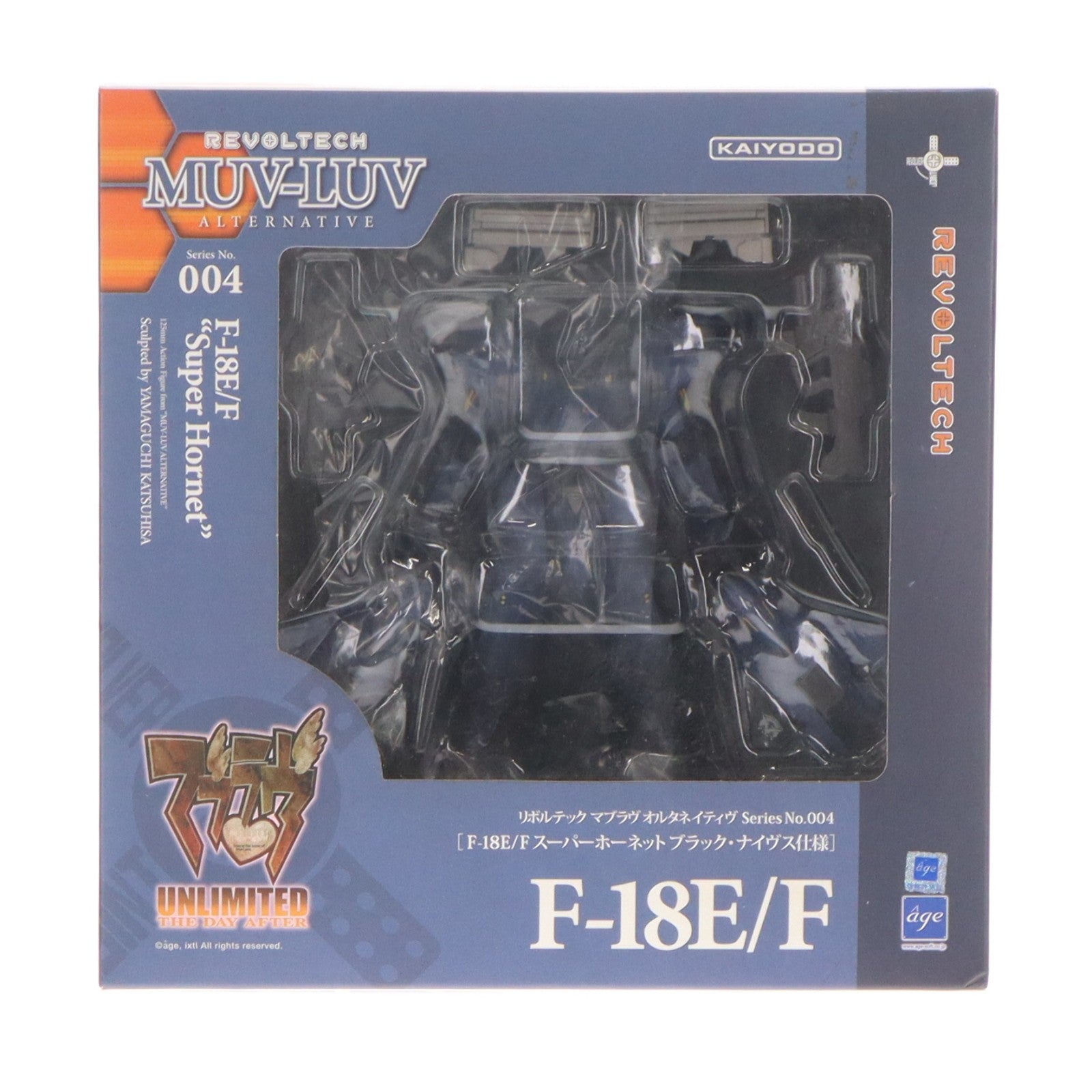 【中古即納】[FIG] リボルテック F-18E/F スーパーホーネット ブラック・ナイヴス仕様 マブラヴ オルタネイティヴ 完成品 可動フィギュア 海洋堂(20111101)