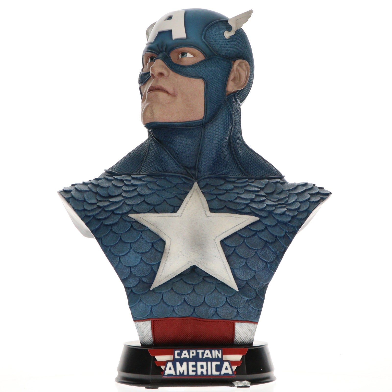 【中古即納】[FIG] ライフサイズバスト キャプテン・アメリカ コミック版 1/1 完成品 フィギュア サイドショウ(20120731)