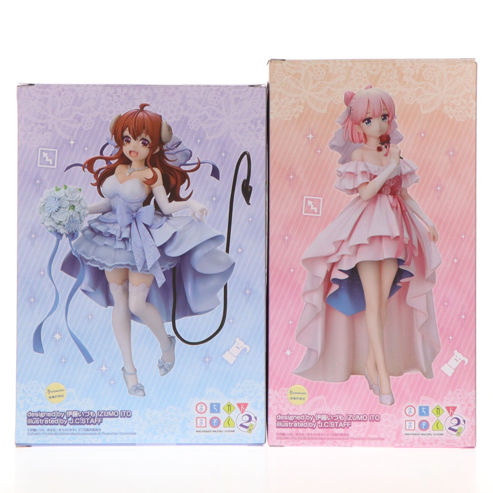 【中古即納】[FIG] MEDICOS ONLINE SHOP限定特典&セット購入特典付属 シャドウミストレス優子 ウェディングVer.&千代田桃(ちよだもも) ウェディングVer. TVアニメ「まちカドまぞく 2丁目」 1/7 完成品 フィギュア メディコス・エンタテインメント(20260122)