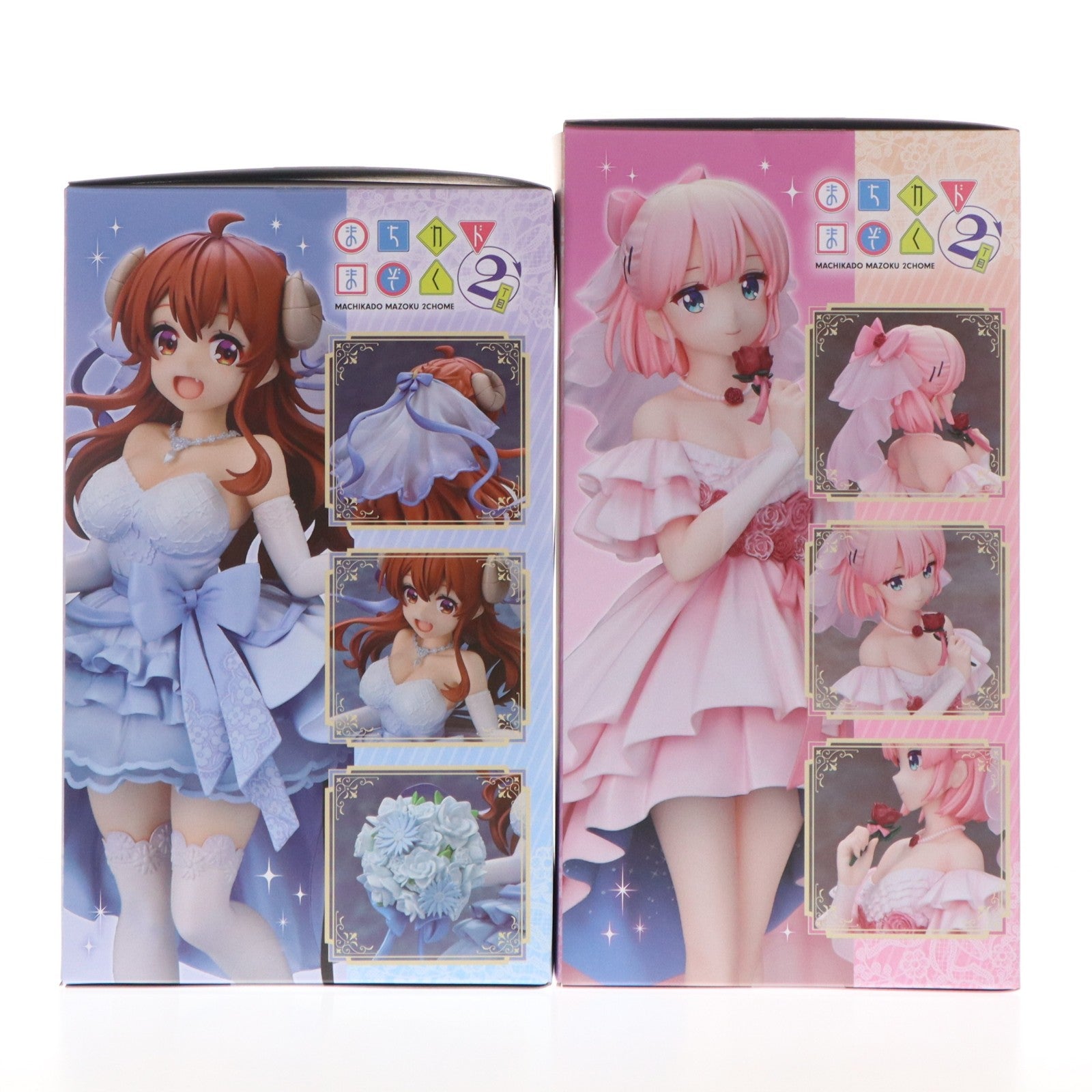 【中古即納】[FIG] MEDICOS ONLINE SHOP限定特典&セット購入特典付属 シャドウミストレス優子 ウェディングVer.&千代田桃(ちよだもも) ウェディングVer. TVアニメ「まちカドまぞく 2丁目」 1/7 完成品 フィギュア メディコス・エンタテインメント(20260122)