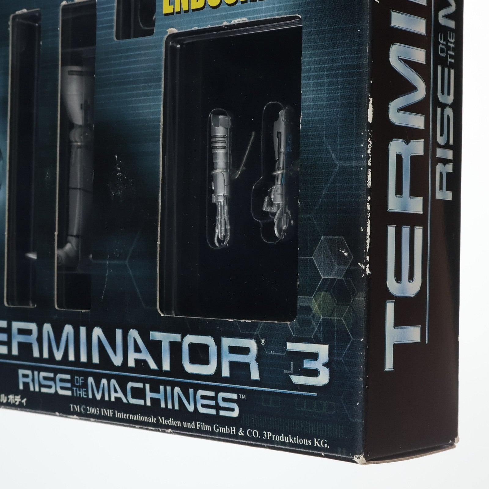 【中古即納】[FIG] モデルフィギュアシリーズ No.5 T-X エンドスケルトン メカニカルボディ ターミネーター3 1/12 完成品 可動フィギュア アオシマ・スカイネット(20031031)
