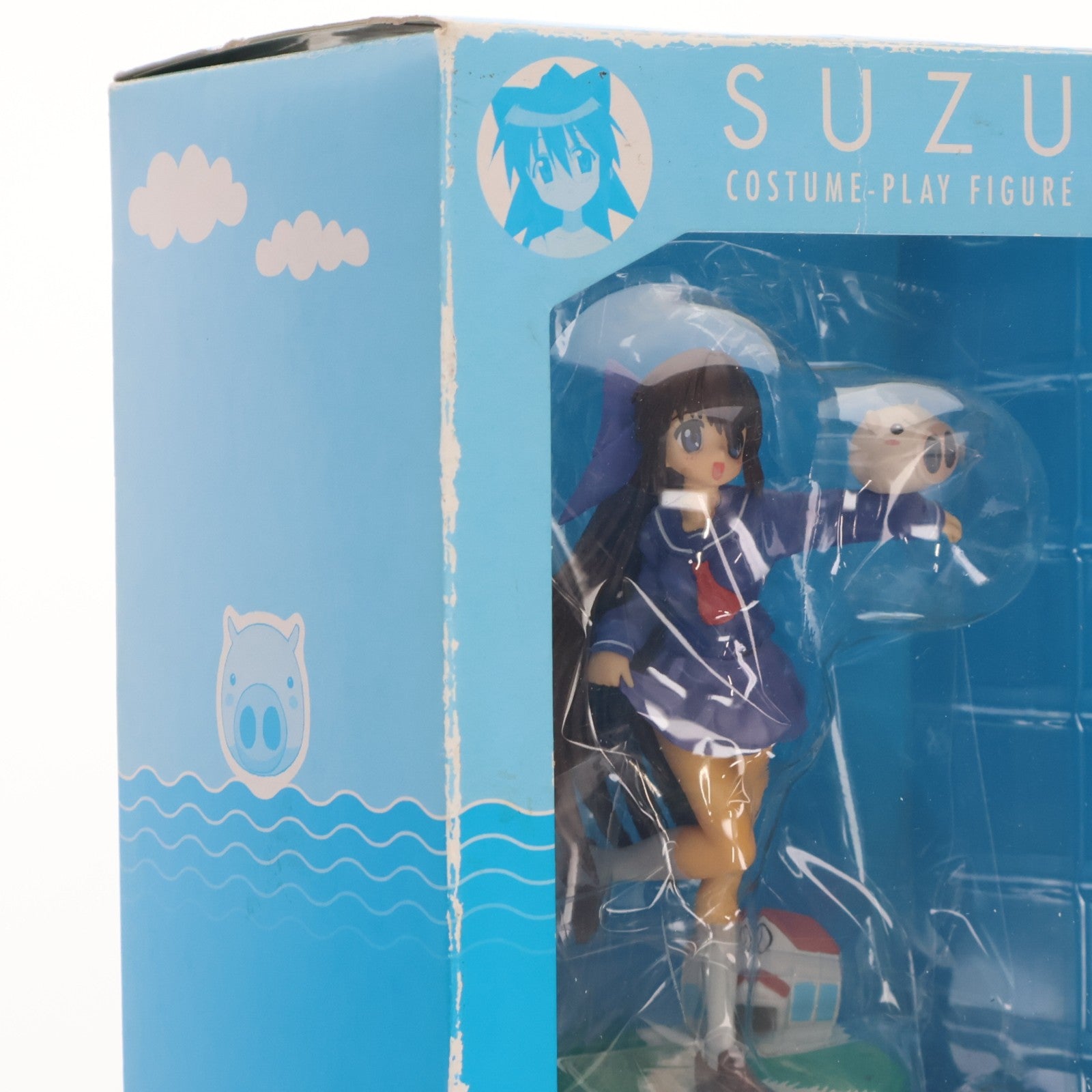 【中古即納】[FIG] (フィギュア単品) コスプレフィギュア すず(セーラー服) ながされて藍蘭島 DVD其之二 初回限定版同梱品 完成品 スクウェア・エニックス(20070822)