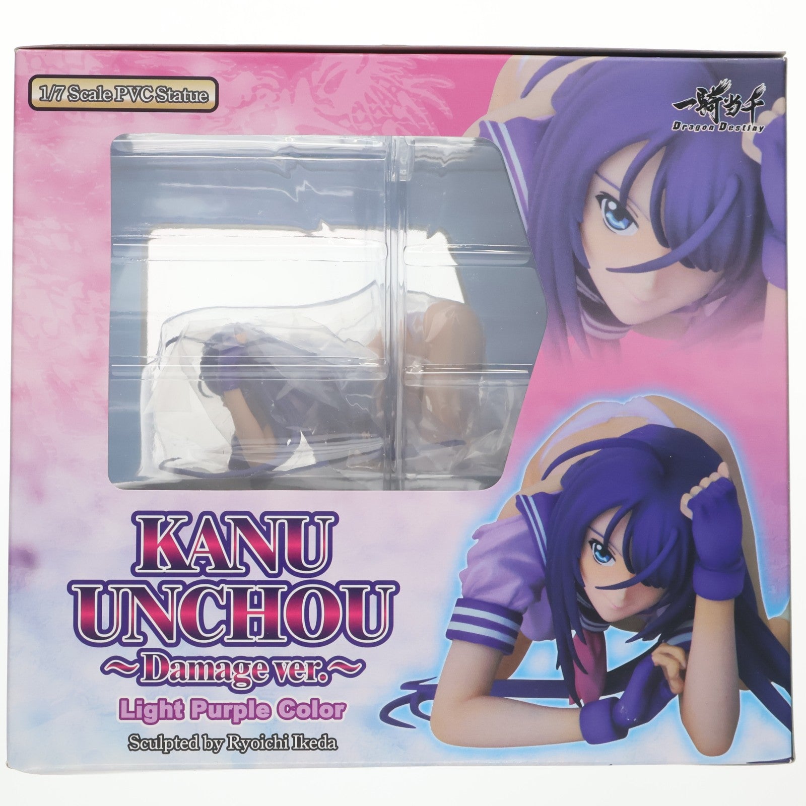 【中古即納】[FIG] 関羽雲長(かんううんちょう)～ダメージver.～ ライトパープルカラー 一騎当千 Dragon Destiny(ドラゴンディスティニー) 1/7 完成品 フィギュア グリフォンエンタープライズ(20100627)