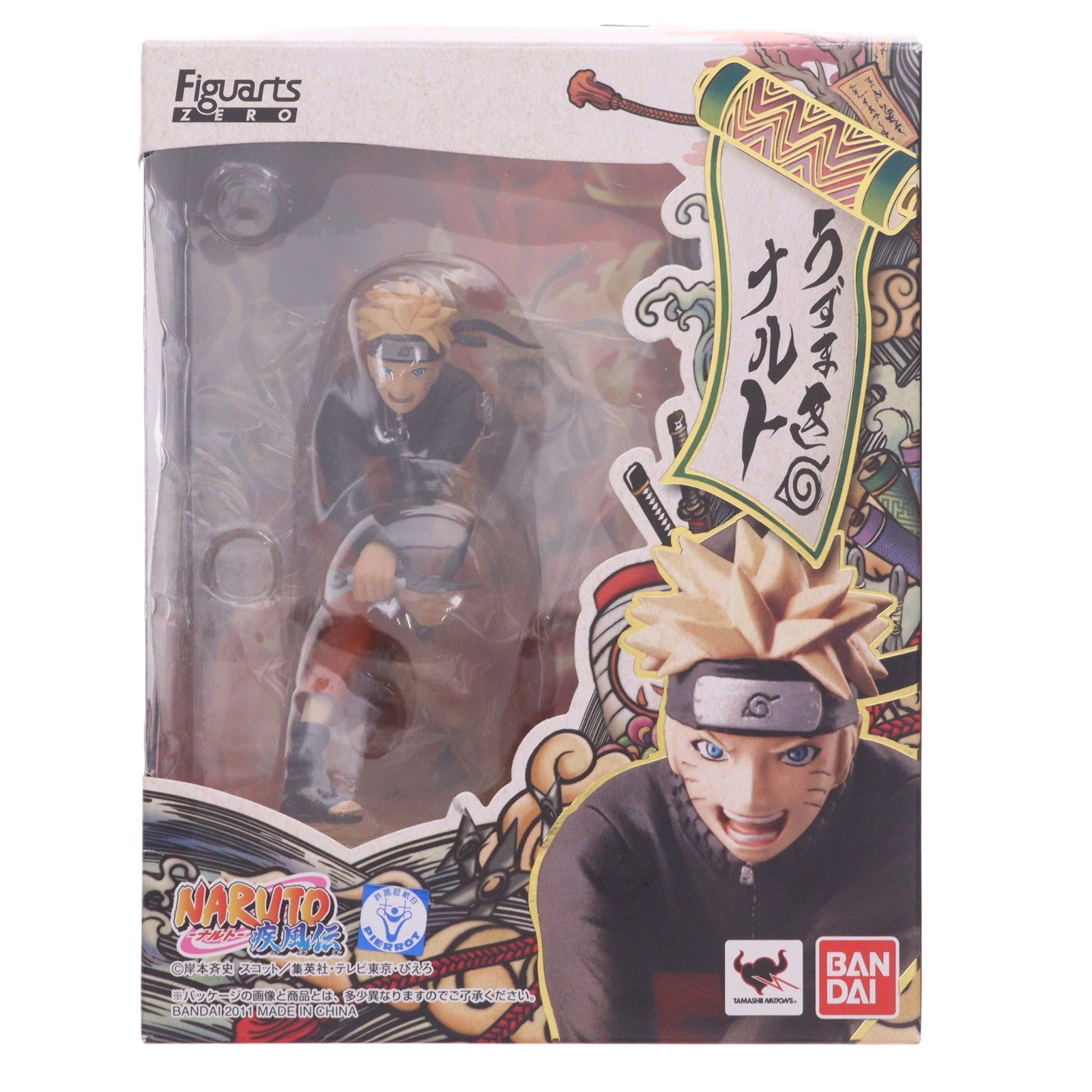 【中古即納】[FIG] フィギュアーツZERO うずまきナルト NARUTO-ナルト- 疾風伝 完成品フィギュア バンダイ(20111119)