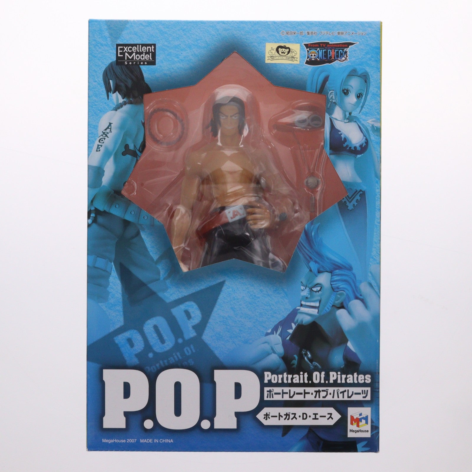 【中古即納】[FIG] エクセレントモデル Portrait.Of.Pirates P.O.P NEO-2 ポートガス・D・エース ONE PIECE(ワンピース) 1/8 完成品 フィギュア メガハウス(20091031)