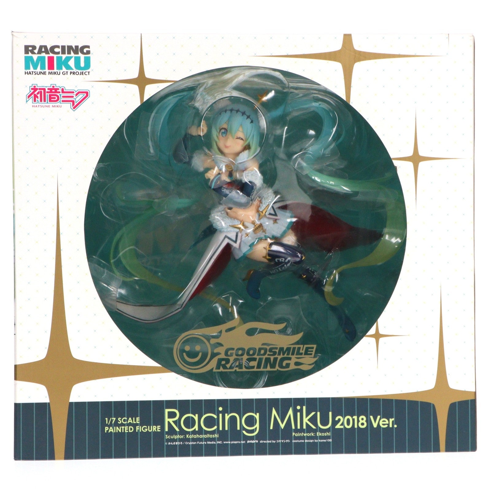【中古即納】[FIG] レーシングミク 2018Ver. 初音ミク GTプロジェクト 1/7 完成品 フィギュア グッドスマイルレーシング(20200612)