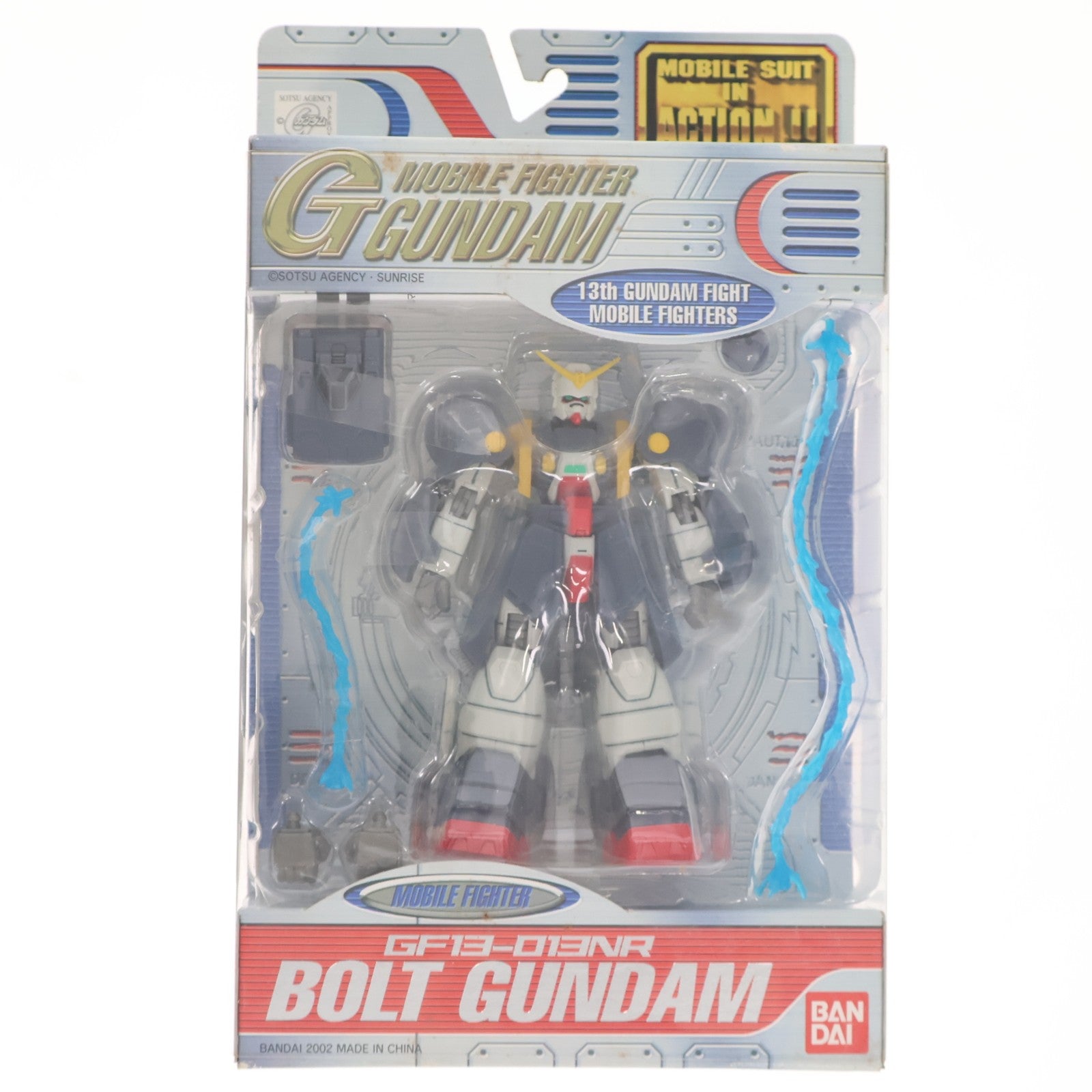 【中古即納】[FIG] MS IN ACTION!!(モビルスーツ・イン・アクション) GF13-013NR ボルトガンダム 機動武闘伝Gガンダム 完成品 可動フィギュア バンダイ(20020731)