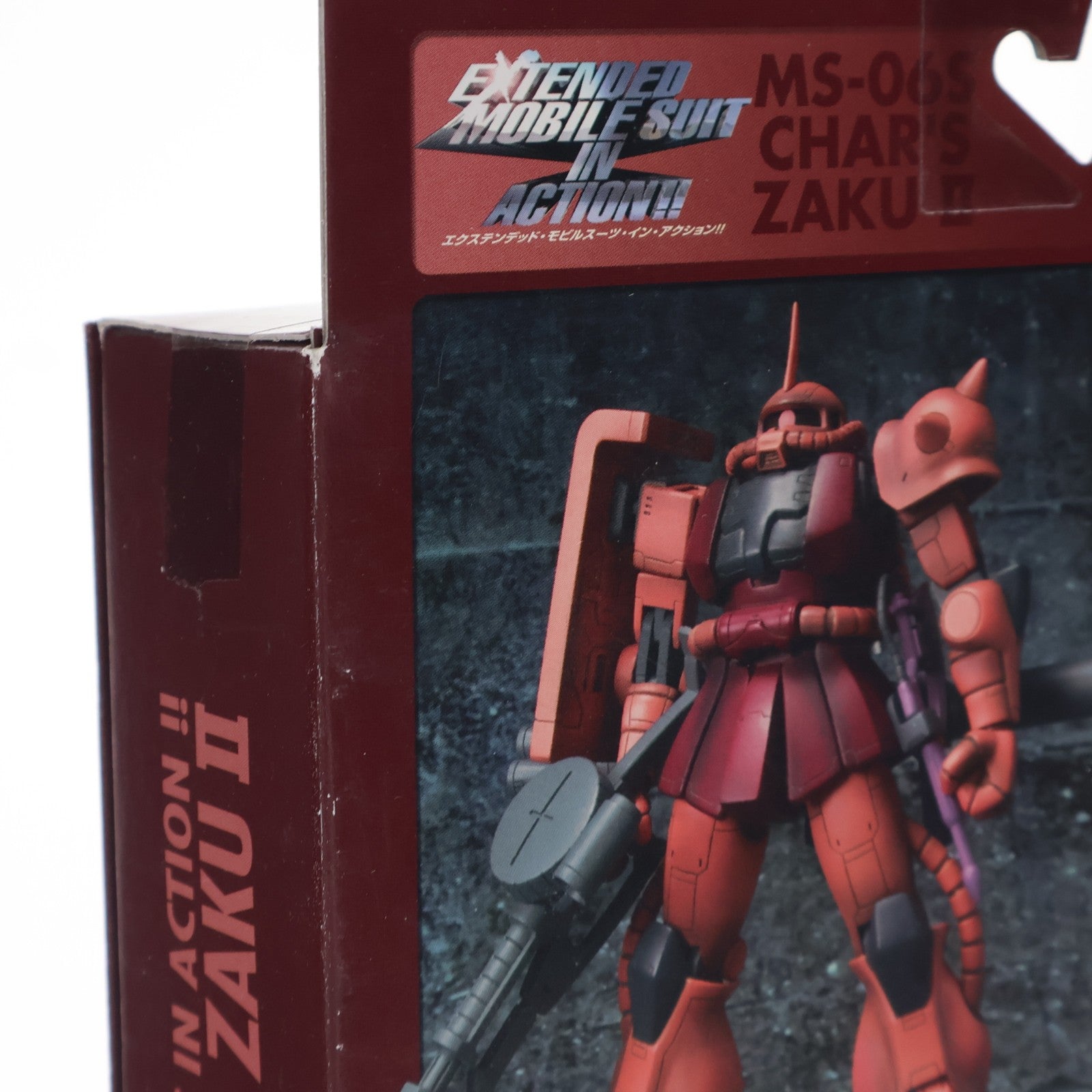 【中古即納】[FIG] EXTENDED MS IN ACTION!!(エクステンデッド・モビルスーツ・イン・アクション) MS-06S シャア専用ザクII 機動戦士ガンダム 完成品 可動フィギュア バンダイ(20051127)