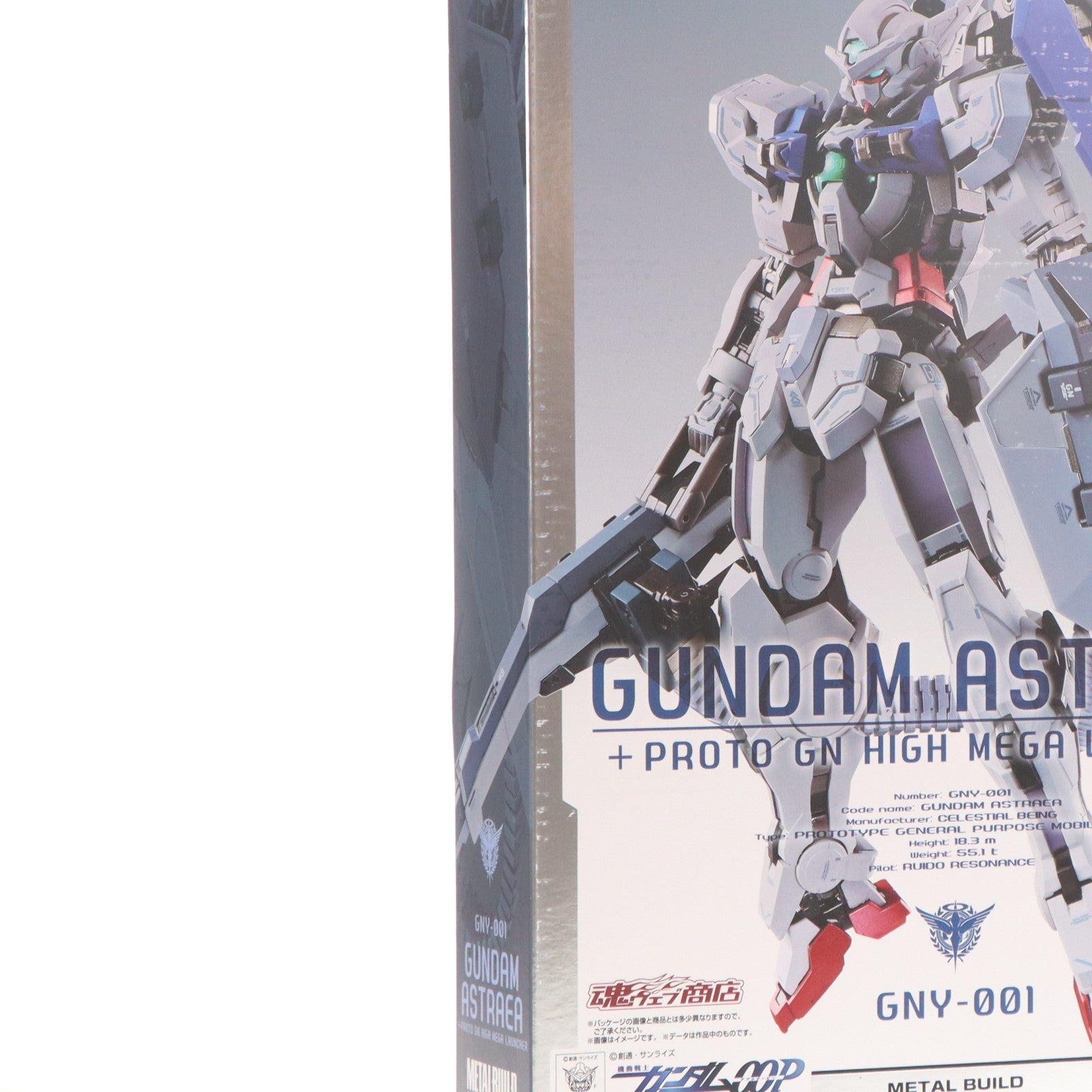 【中古即納】[FIG] 魂ウェブ商店限定 METAL BUILD ガンダムアストレア+プロトGNハイメガランチャー 機動戦士ガンダム00P(ダブルオーピー) 完成品 可動フィギュア バンダイスピリッツ(20190630)