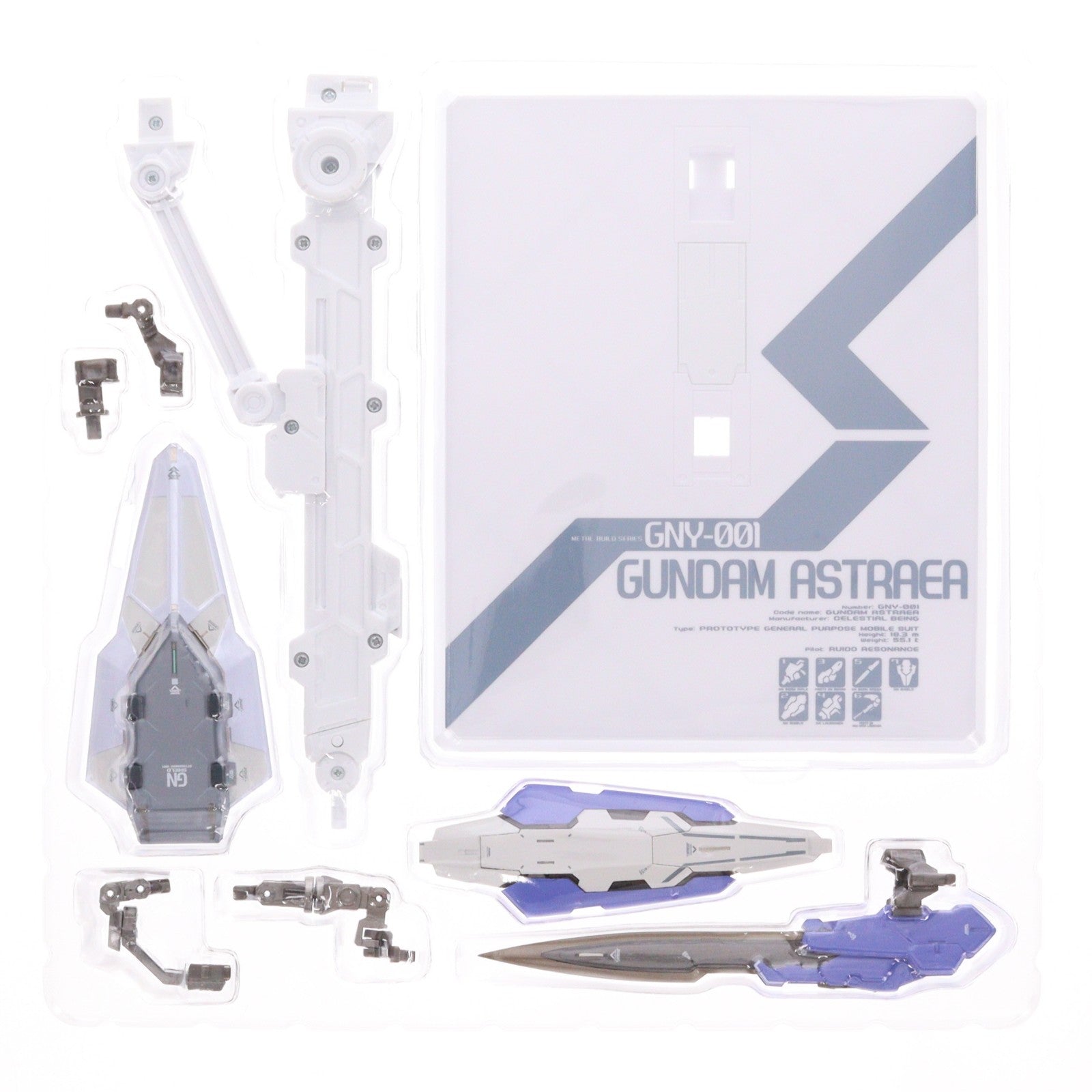 【中古即納】[FIG] 魂ウェブ商店限定 METAL BUILD ガンダムアストレア+プロトGNハイメガランチャー 機動戦士ガンダム00P(ダブルオーピー) 完成品 可動フィギュア バンダイスピリッツ(20190630)
