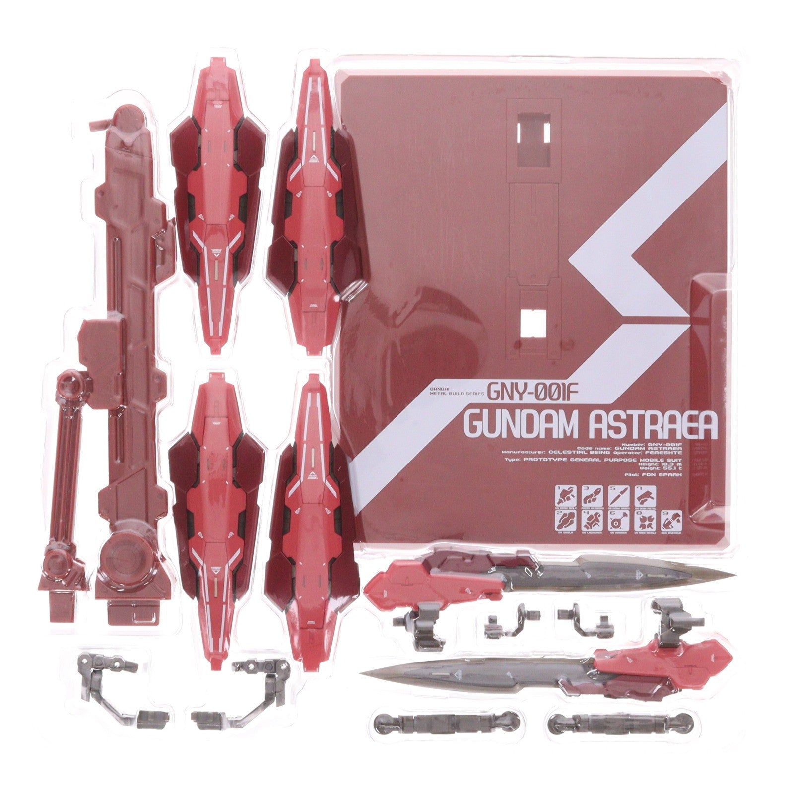 【中古即納】[FIG] 魂ウェブ商店限定 METAL BUILD ガンダムアストレア TYPE-F(GN HEAVY WEAPON SET) 機動戦士ガンダム00F(ダブルオーエフ) 完成品 可動フィギュア バンダイ(20180531)