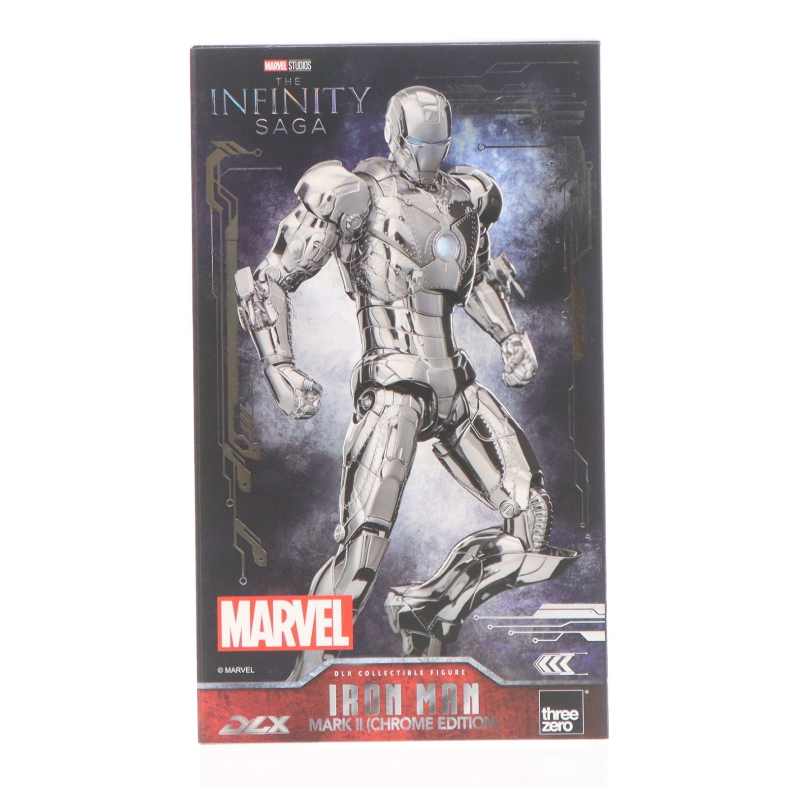 【中古即納】[FIG] DLX Iron Man Mark 2(Chrome Edition)(DLX アイアンマン・マーク2(クローム・エディション)) Marvel Studios' The Infinity Saga(マーベル・スタジオ: インフィニティ・サーガ) 1/12 完成品 可動フィギュア threezero(スリーゼロ)(20260425)