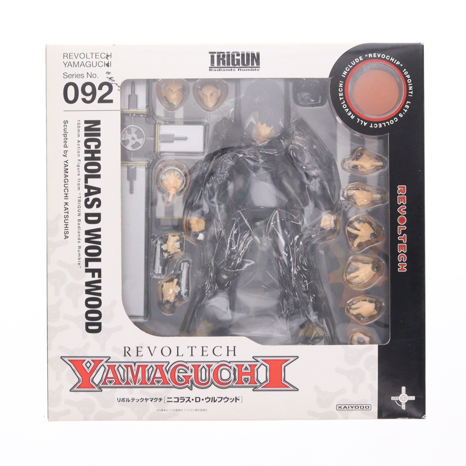 【中古即納】[FIG] リボルテックヤマグチ No.092 ニコラス・D・ウルフウッド 劇場版TRIGUN Badlands Rumble(トライガン バッドランド ランブル) 完成品 可動フィギュア 海洋堂(20100615)