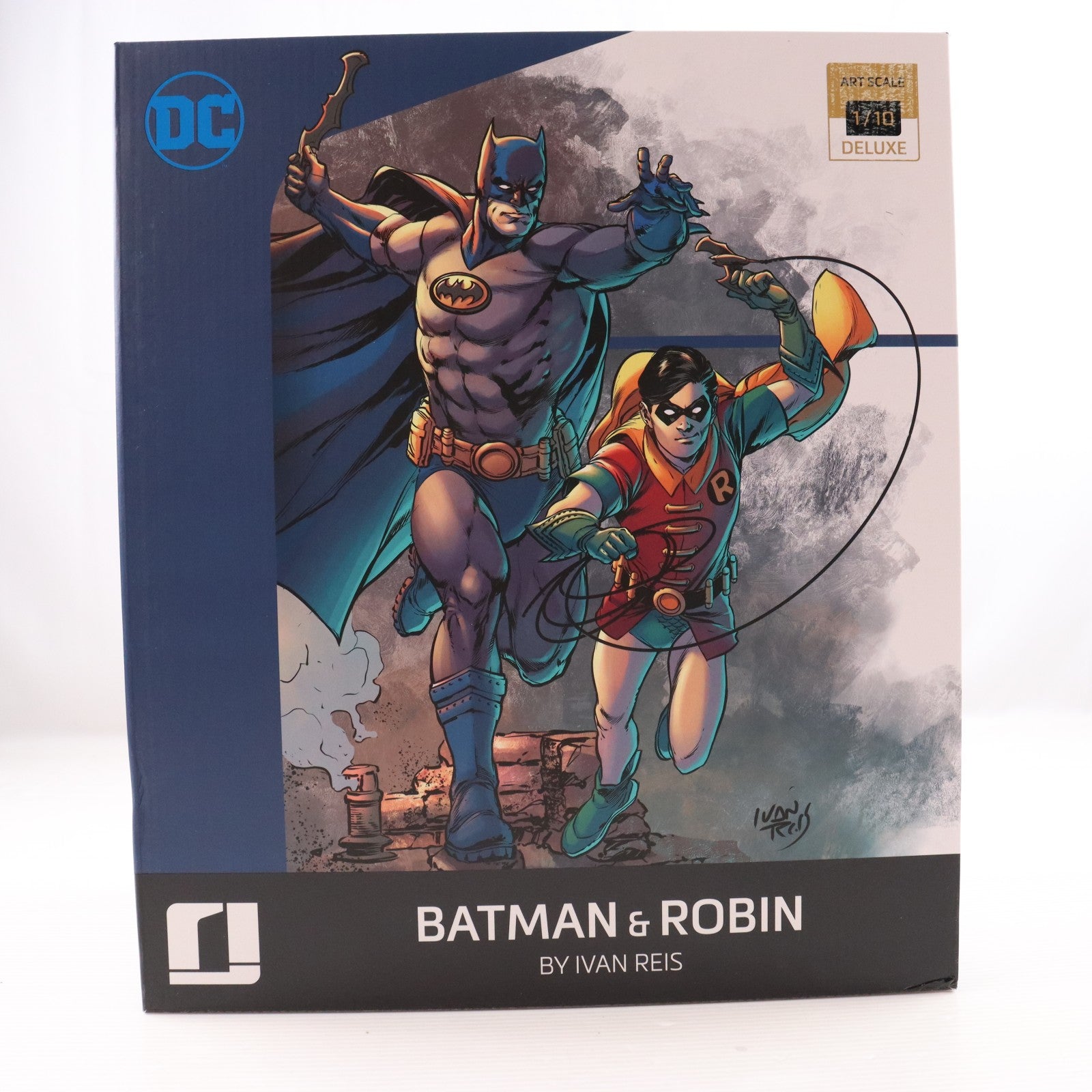 【中古即納】[FIG] アイアン・スタジオ・スタチュー デラックス・アートスケール バットマン&ロビン DX by Ivan Reis DCコミックス 1/10 完成品 フィギュア アイアンスタジオ(20201231)