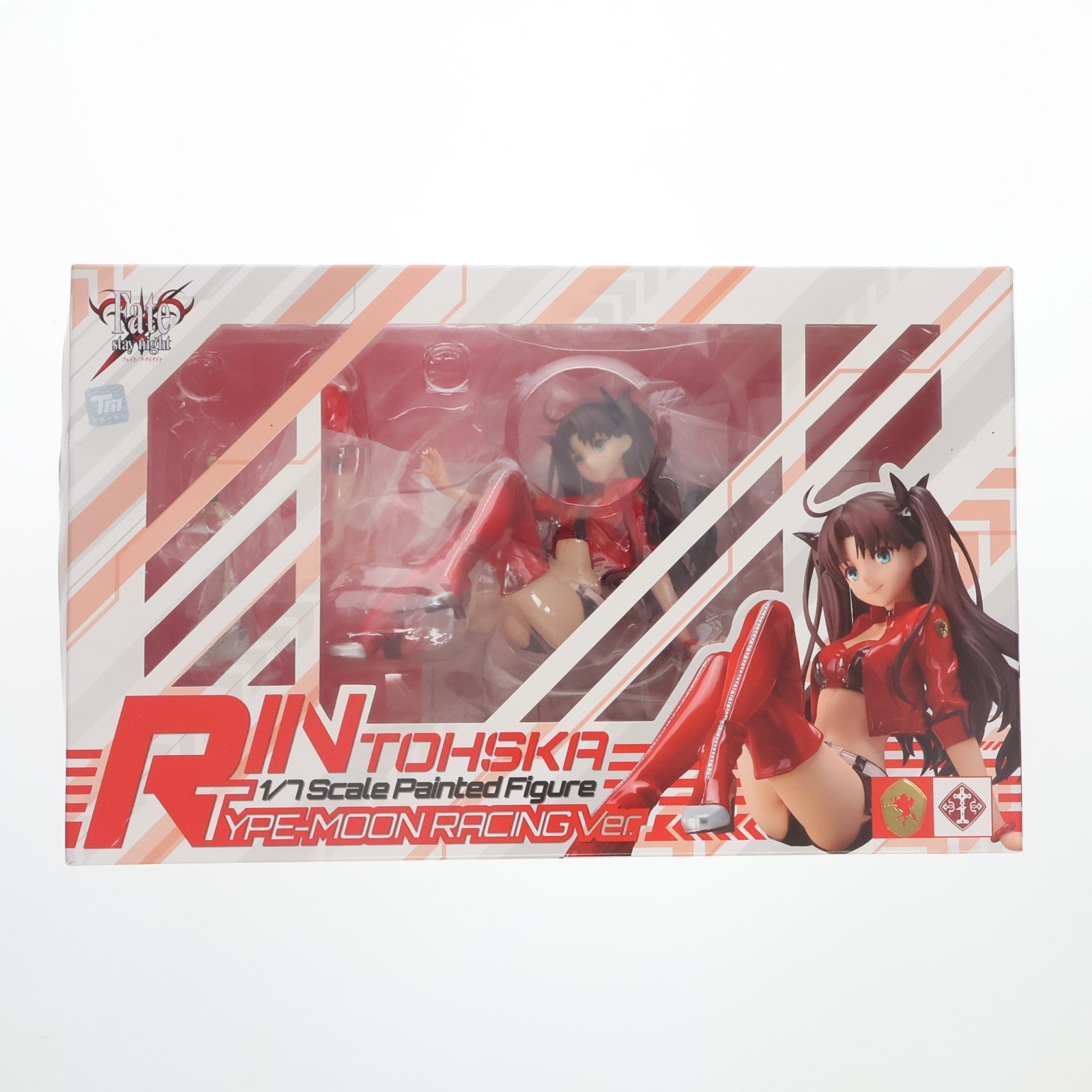 【中古即納】[FIG] プラスワン公式通販限定 遠坂凛(とおさかりん) TYPE-MOON RACING Ver. Fate/stay night(フェイト/ステイナイト) 1/7 完成品 フィギュア プラスワン(20171231)