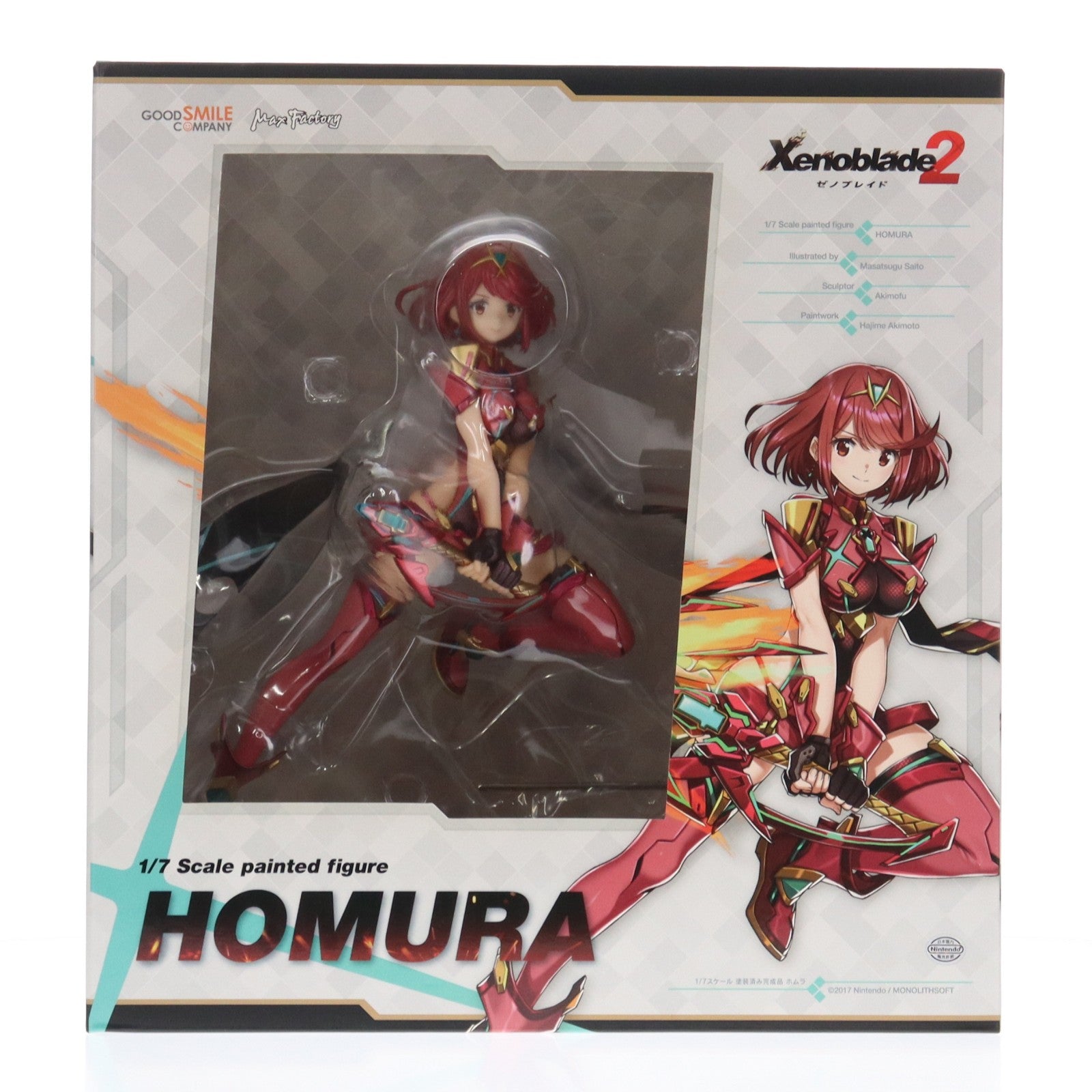 【中古即納】[FIG] ホムラ ゼノブレイド2 1/7 完成品 フィギュア GOODSMILE ONLINE SHOP&Amazon.co.jp&あみあみ限定 グッドスマイルカンパニー(20181223)