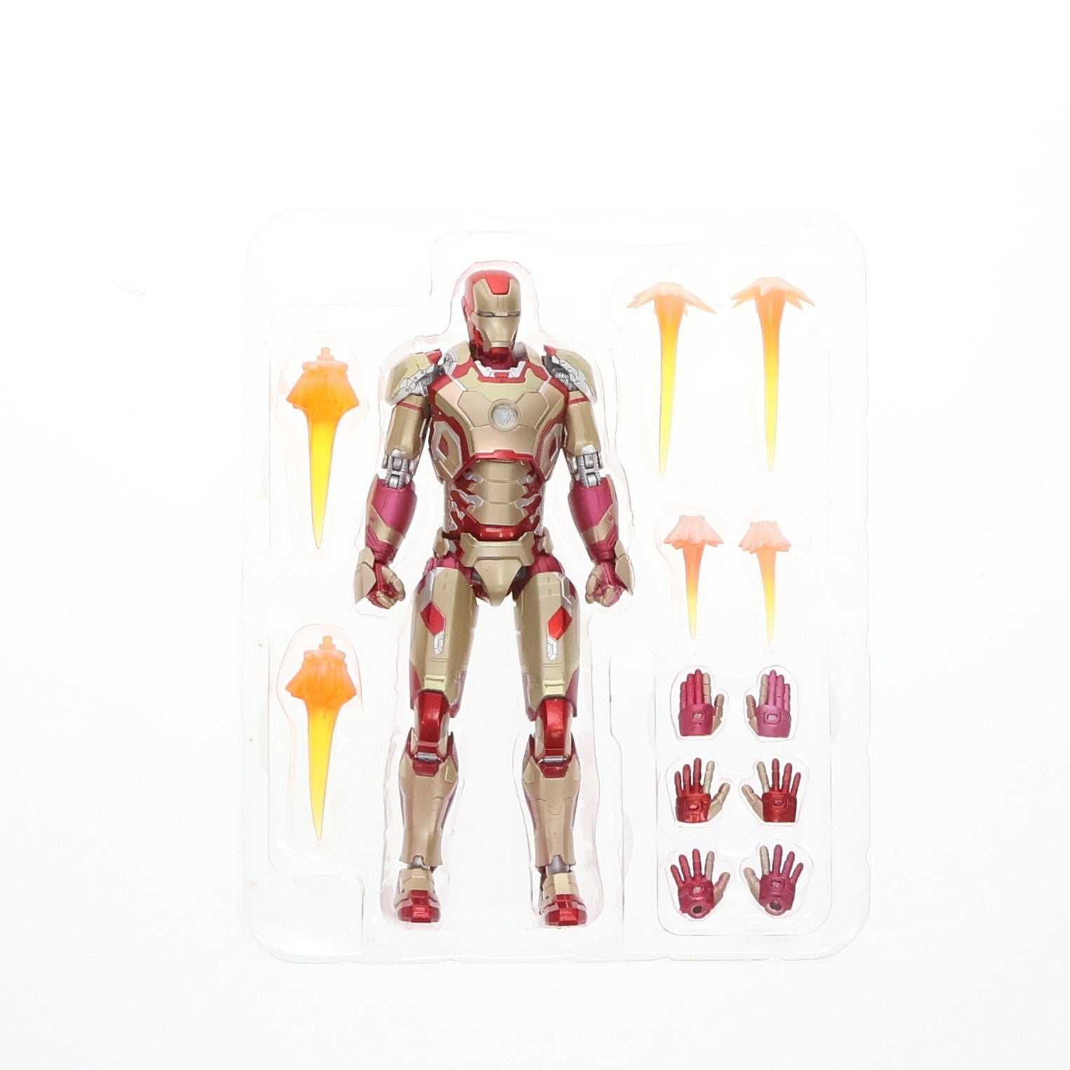 【中古即納】[FIG] S.H.Figuarts(フィギュアーツ) アイアンマン マーク42 アイアンマン3 完成品 可動フィギュア バンダイ(20140920)