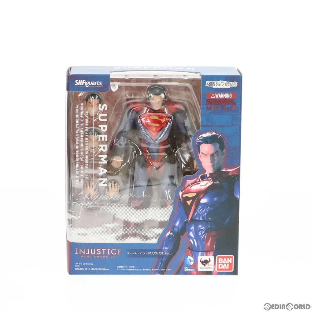【中古即納】[FIG] 魂ウェブ商店限定 S.H.Figuarts(フィギュアーツ) スーパーマン(INJUSTICE ver.) インジャスティス:神々(ヒーロー)の激突 完成品 可動フィギュア バンダイ(20150715)