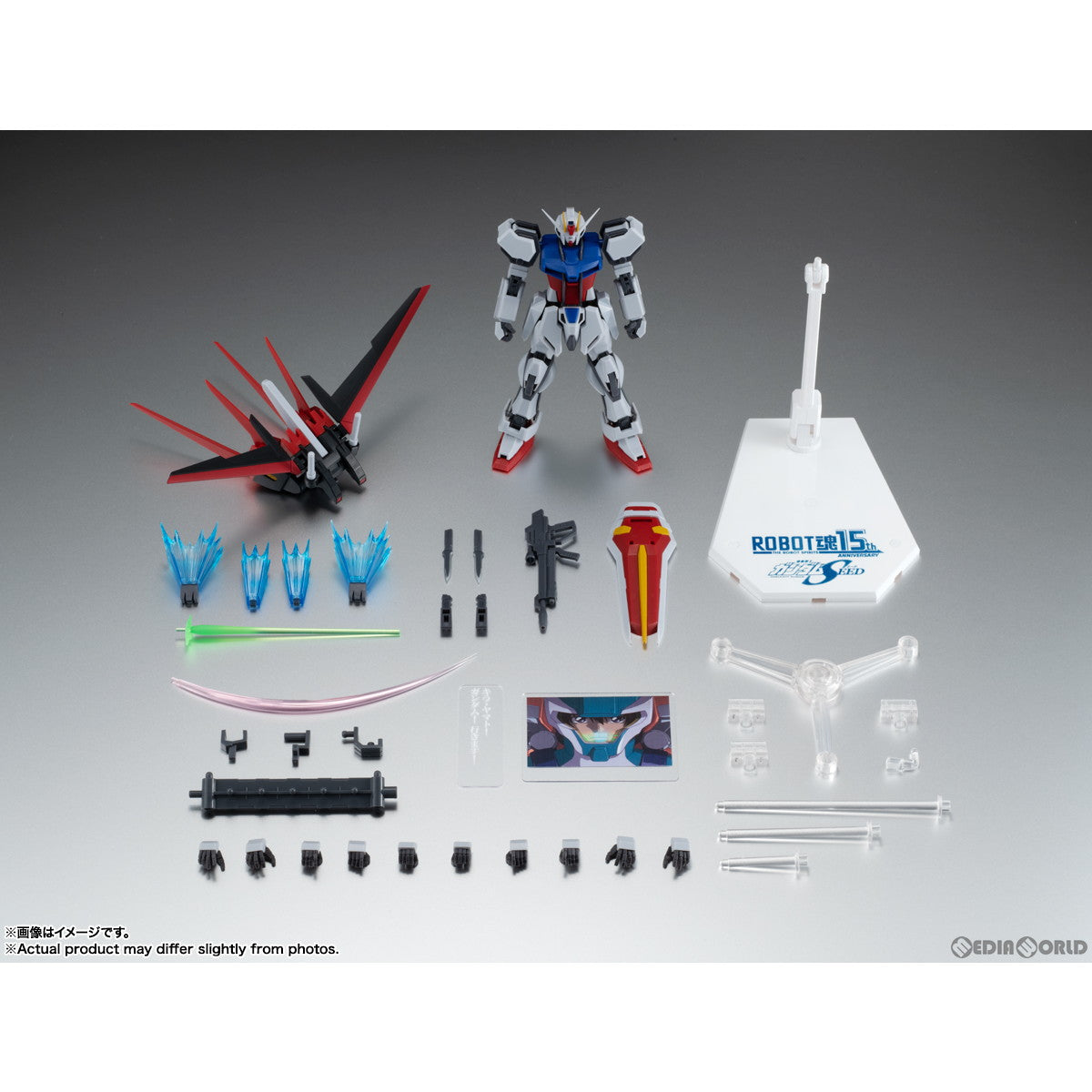 【中古即納】[FIG] ROBOT魂(SIDE MS) GAT-X105+AQM/E-X01 エールストライクガンダム ver. A.N.I.M.E. ～ROBOT魂15th ANNIVERSARY～ 機動戦士ガンダムSEED(シード) 完成品 可動フィギュア バンダイスピリッツ(20230916)