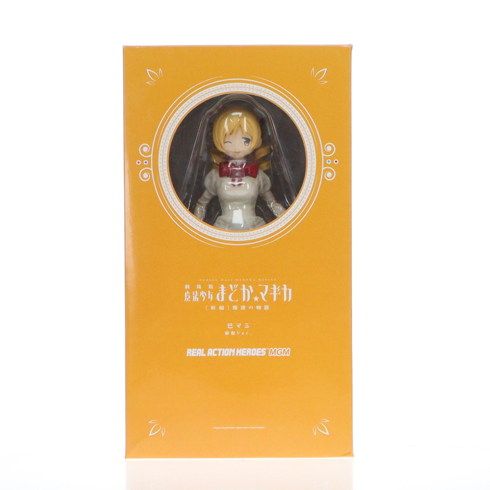 【中古即納】[FIG] リアルアクションヒーローズ No.672 RAH MGM 巴マミ(ともえまみ) 制服Ver. 劇場版 魔法少女まどか☆マギカ 完成品 フィギュア ワンフェス2014夏限定 メディコム・トイ(20140727)