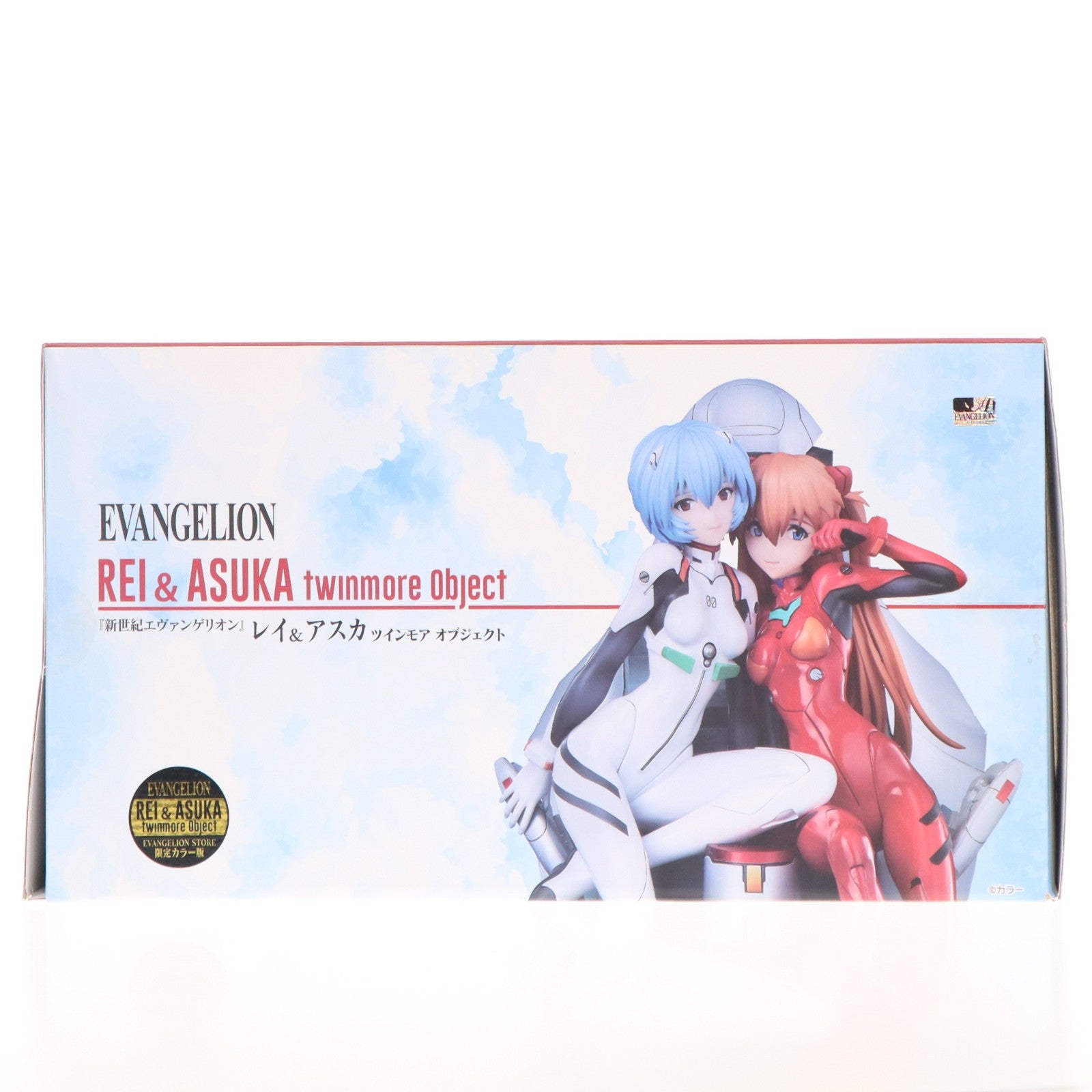 【中古即納】[FIG] レイ&アスカ ～twinmore Object～ EVANGELION STORE限定カラー版 新世紀エヴァンゲリオン 完成品 フィギュア ユニオンクリエイティブ(20211127)