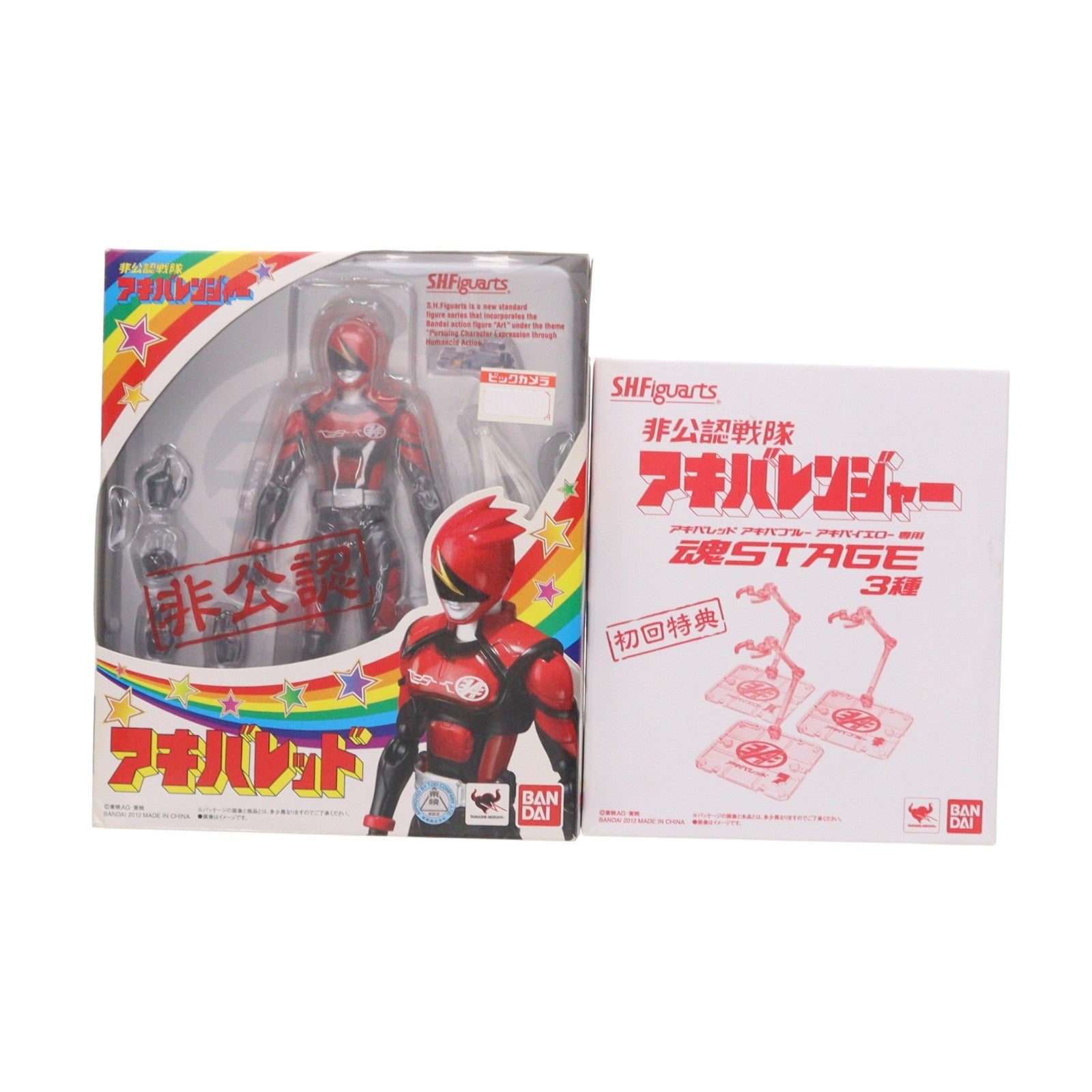 【中古即納】[FIG] 初回特典付属 S.H.Figuarts(フィギュアーツ) アキバレッド 非公認戦隊アキバレンジャー 完成品 可動フィギュア バンダイ(20120630)
