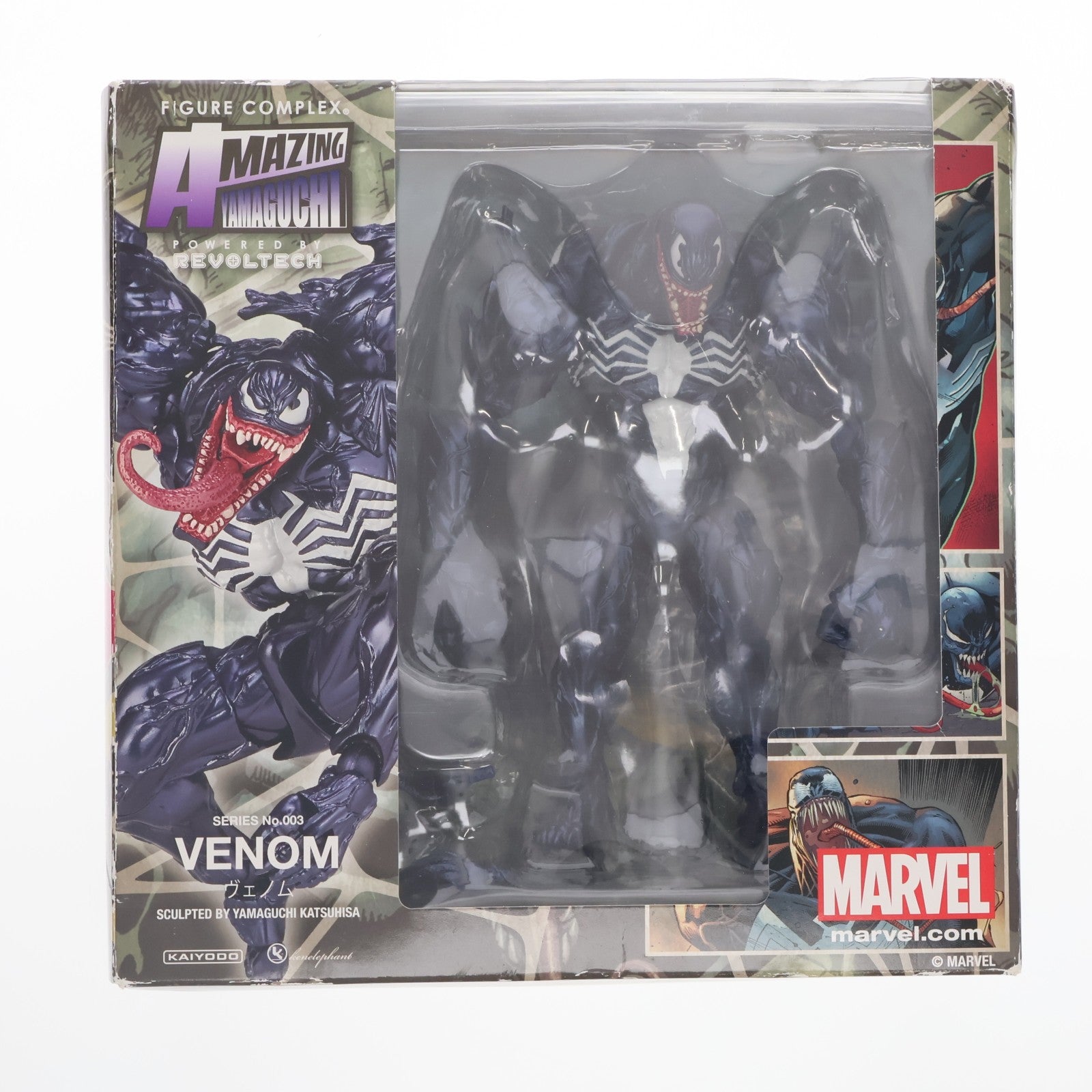 【中古即納】[FIG] アメイジングヤマグチ No.003 Venom(ヴェノム) スパイダーマン 完成品 可動フィギュア 海洋堂(20200930)