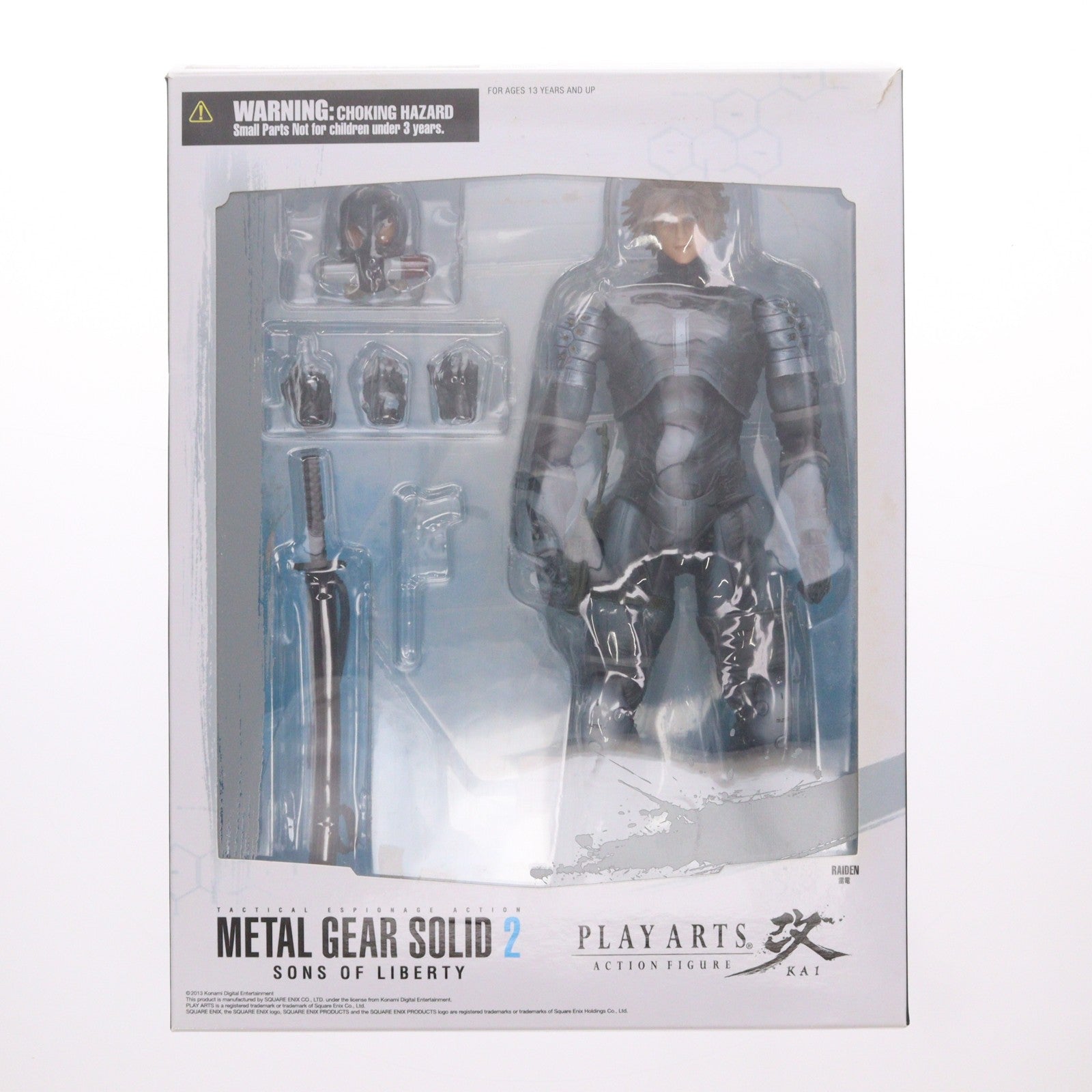 【中古即納】[FIG] PLAY ARTS改(プレイアーツ改) 雷電 METAL GEAR SOLID2 SONS OF LIBERTY(メタルギアソリッド2 サンズ・オブ・リバティ) 完成品 可動フィギュア スクウェア・エニックス(20131206)