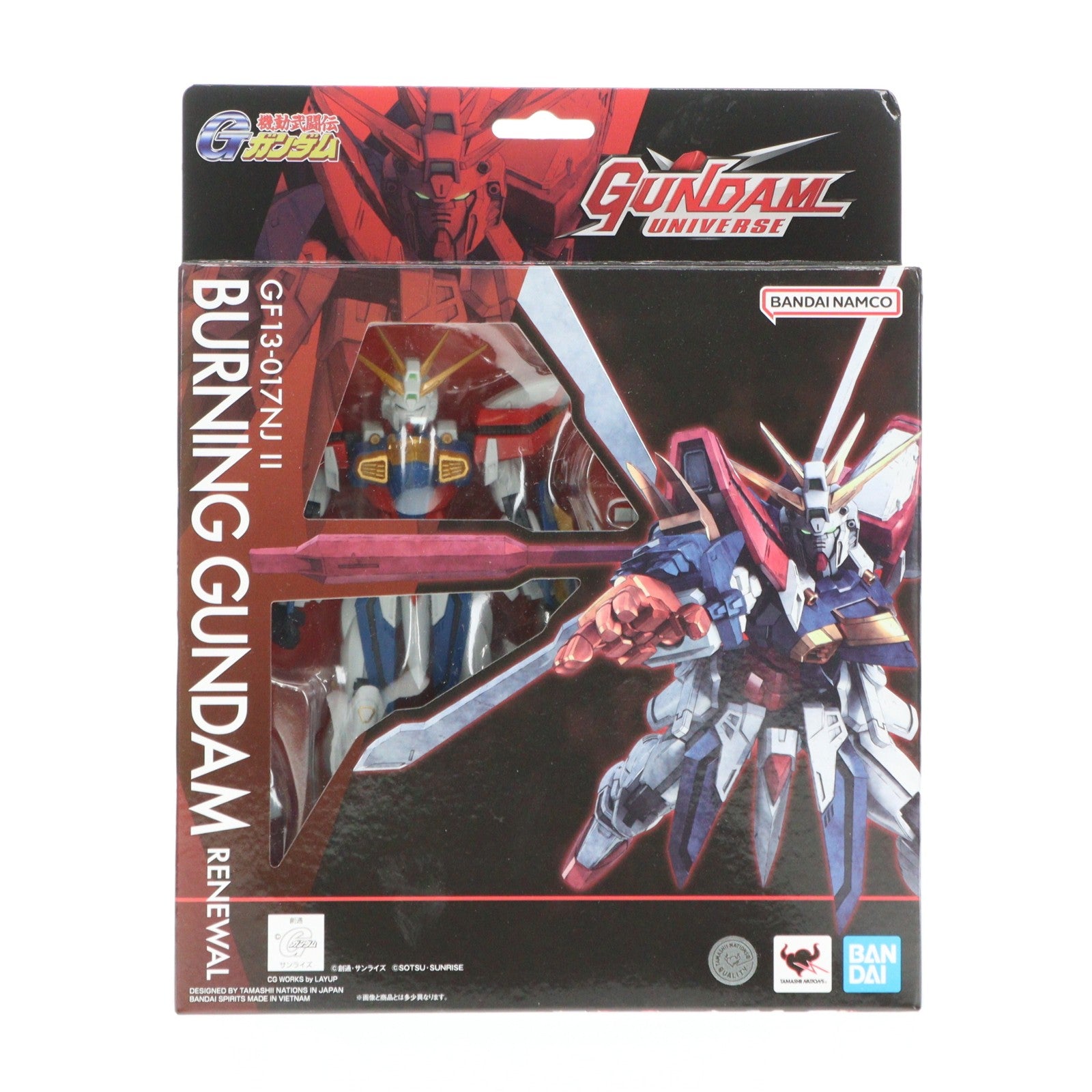 【中古即納】[FIG] GUNDAM UNIVERSE(ガンダムユニバース) GF13-017NJII BURNING GUNDAM RENEWAL(ゴッドガンダム) 機動武闘伝Gガンダム 完成品 可動フィギュア バンダイスピリッツ(20251025)