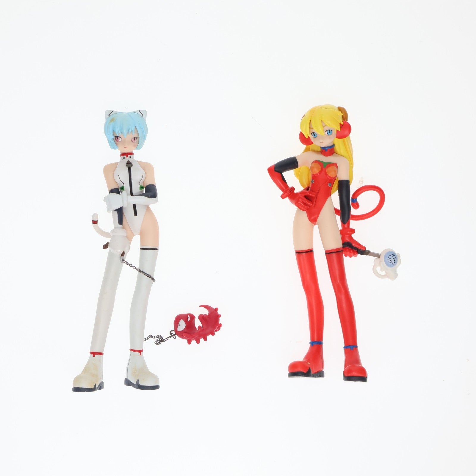 【中古即納】[FIG] 綾波レイ&惣流・アスカ・ラングレー【ぐりむろっく!】 ミックス エディション 新世紀エヴァンゲリオン 完成品 フィギュア 海洋堂(20050322)