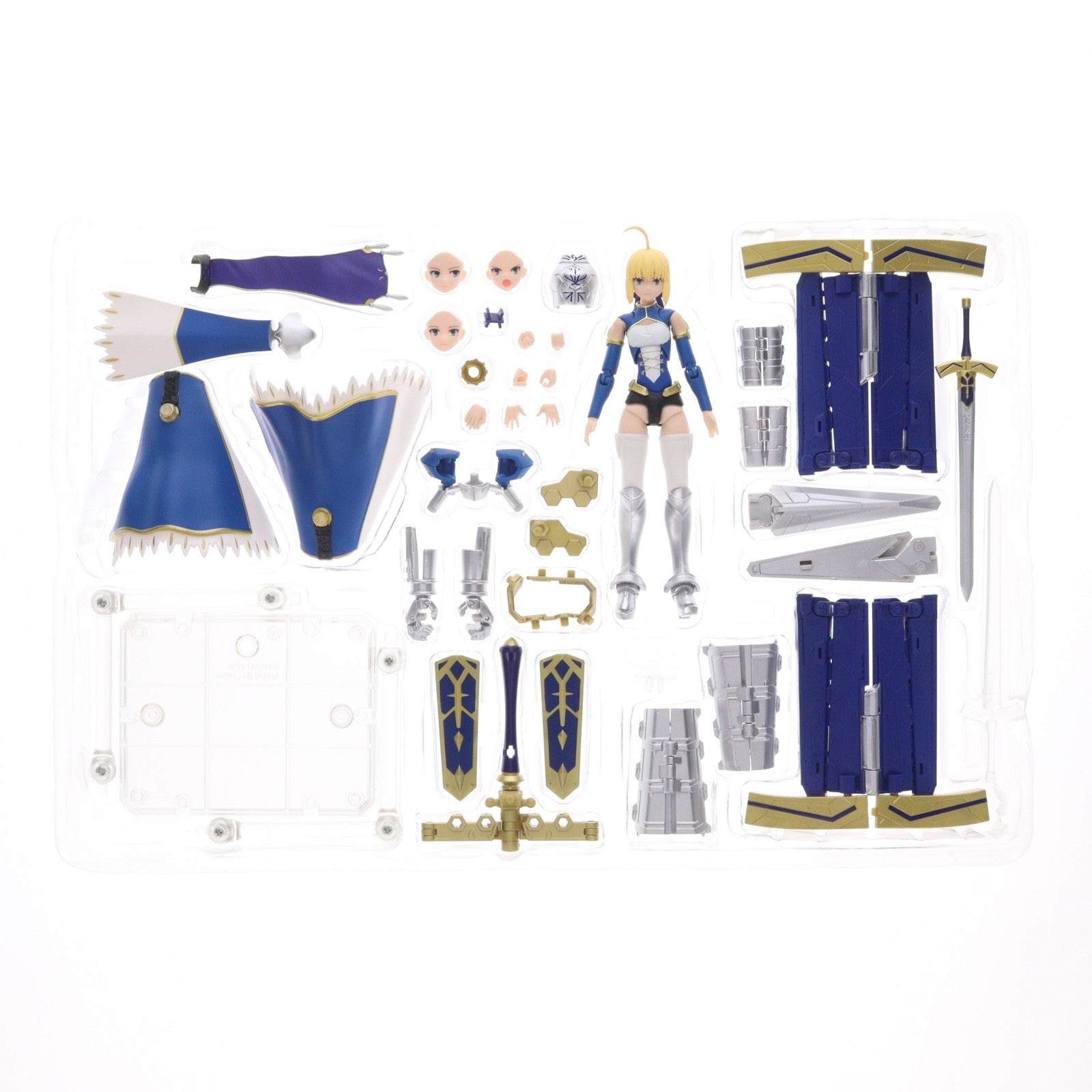【中古即納】[FIG] アーマーガールズプロジェクト セイバー/アルトリア・ペンドラゴン&変幻せし「約束された勝利の剣」(ヴァリアブルエクスカリバー) Fate/Grand Order(フェイト グランドオーダー) 完成品 可動フィギュア バンダイ(20170428)