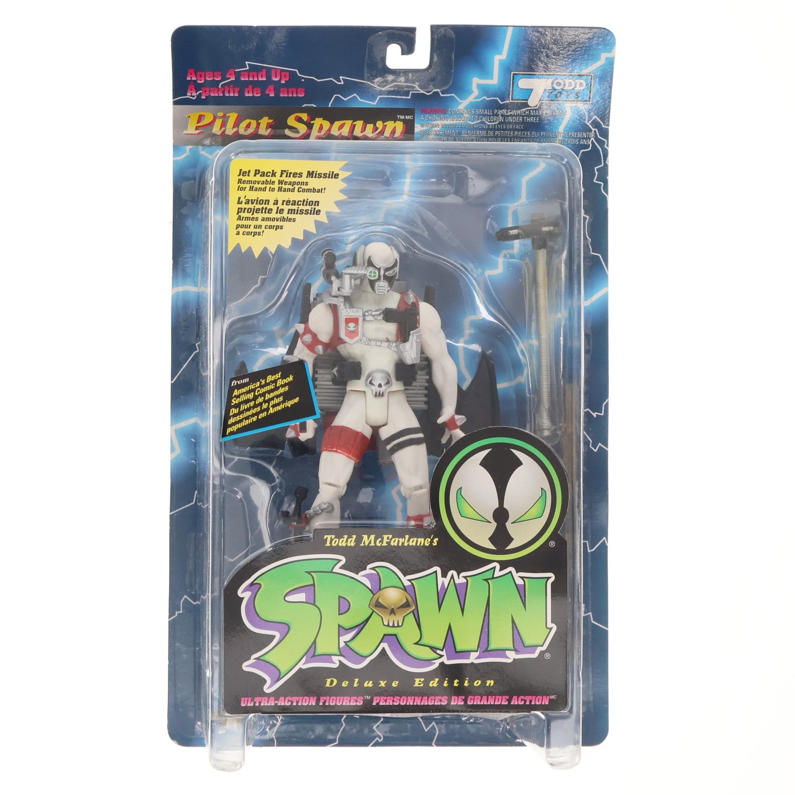 【中古即納】[FIG] スポーン・ウルトラ・アクションフィギュア シリーズ2 PILOT SPAWN(パイロット・スポーン) リペイントVer. 完成品 可動フィギュア マクファーレン・トイズ/レッズ(19991231)