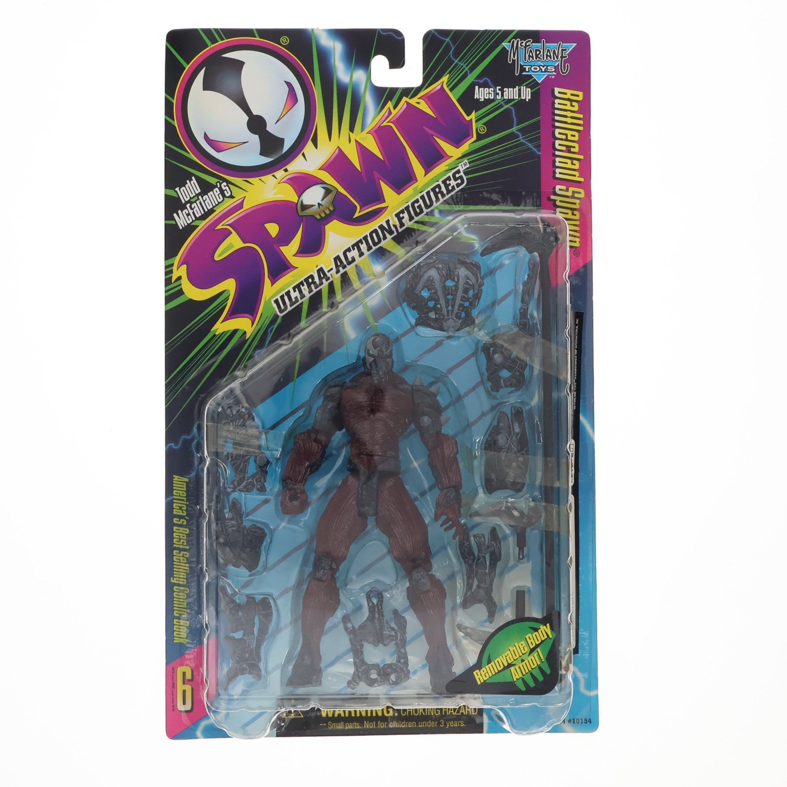【中古即納】[FIG] スポーン・ウルトラ・アクションフィギュア シリーズ6 バトルクラッド・スポーン SPAWN 完成品 可動フィギュア(10154) マクファーレン・トイズ(19991231)